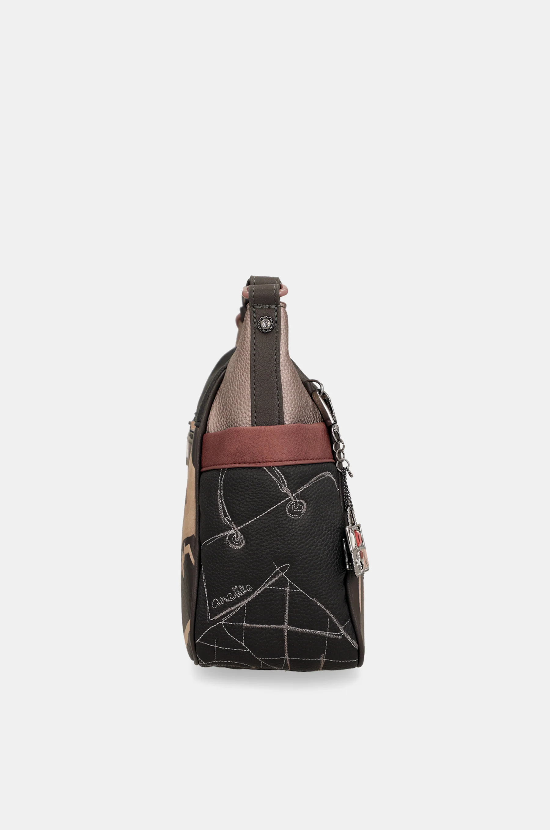 Schultertasche mit Umhängeriemen Mademoiselle groß - Image 5