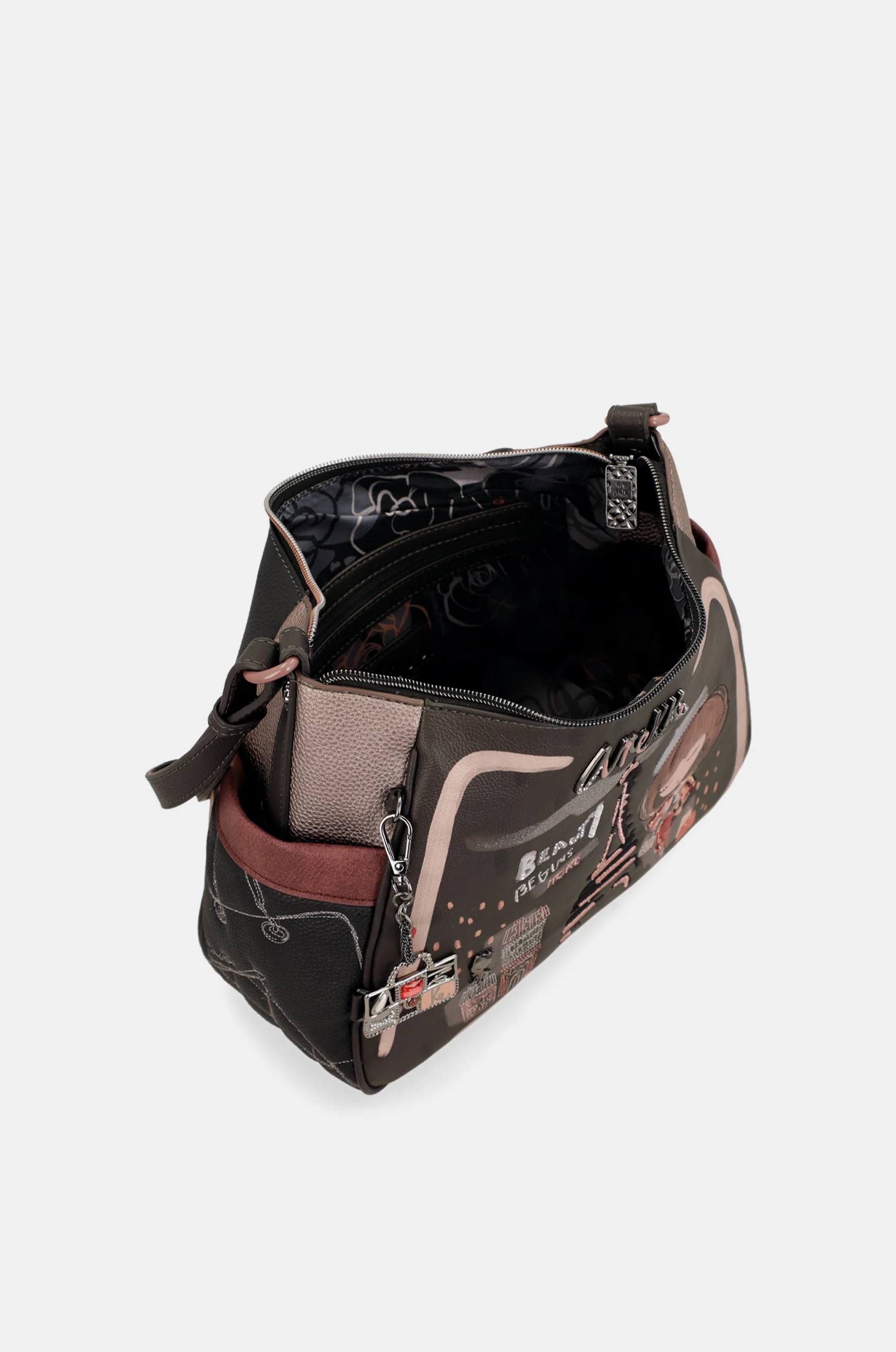 Schultertasche mit Umhängeriemen Mademoiselle groß - Image 8