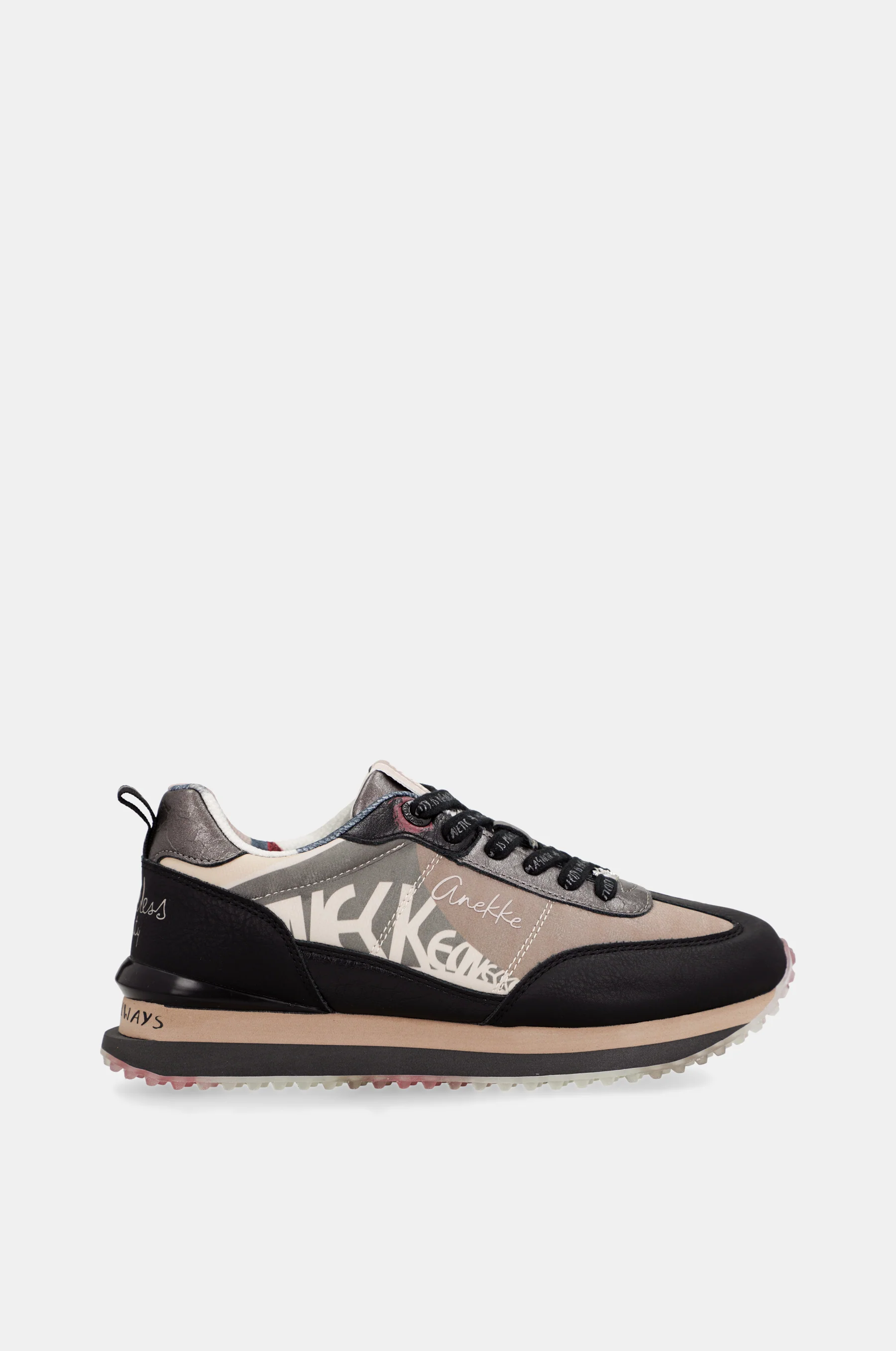 Schwarz-pinke Sneaker