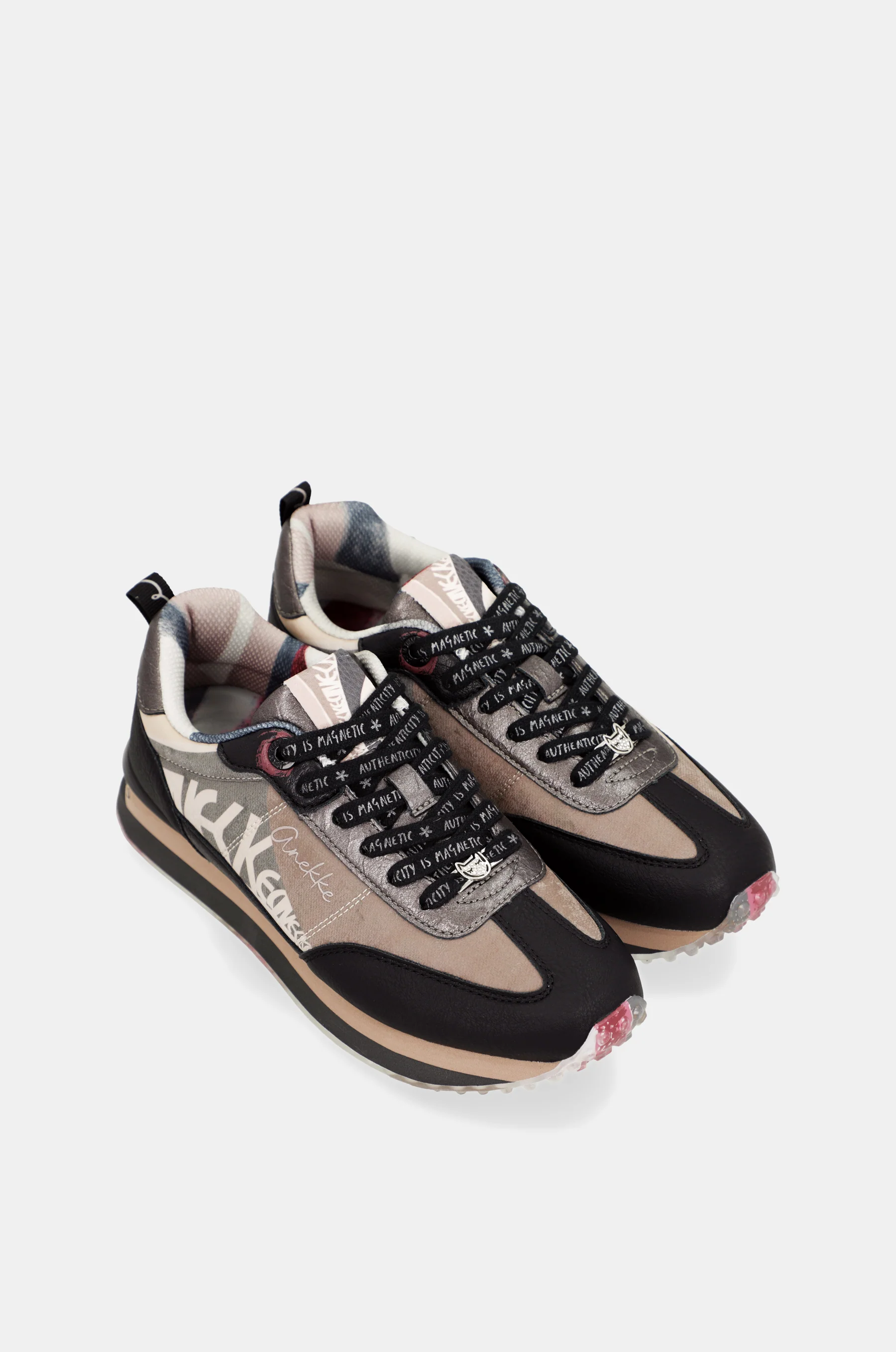 Schwarz-pinke Sneaker - Image 3