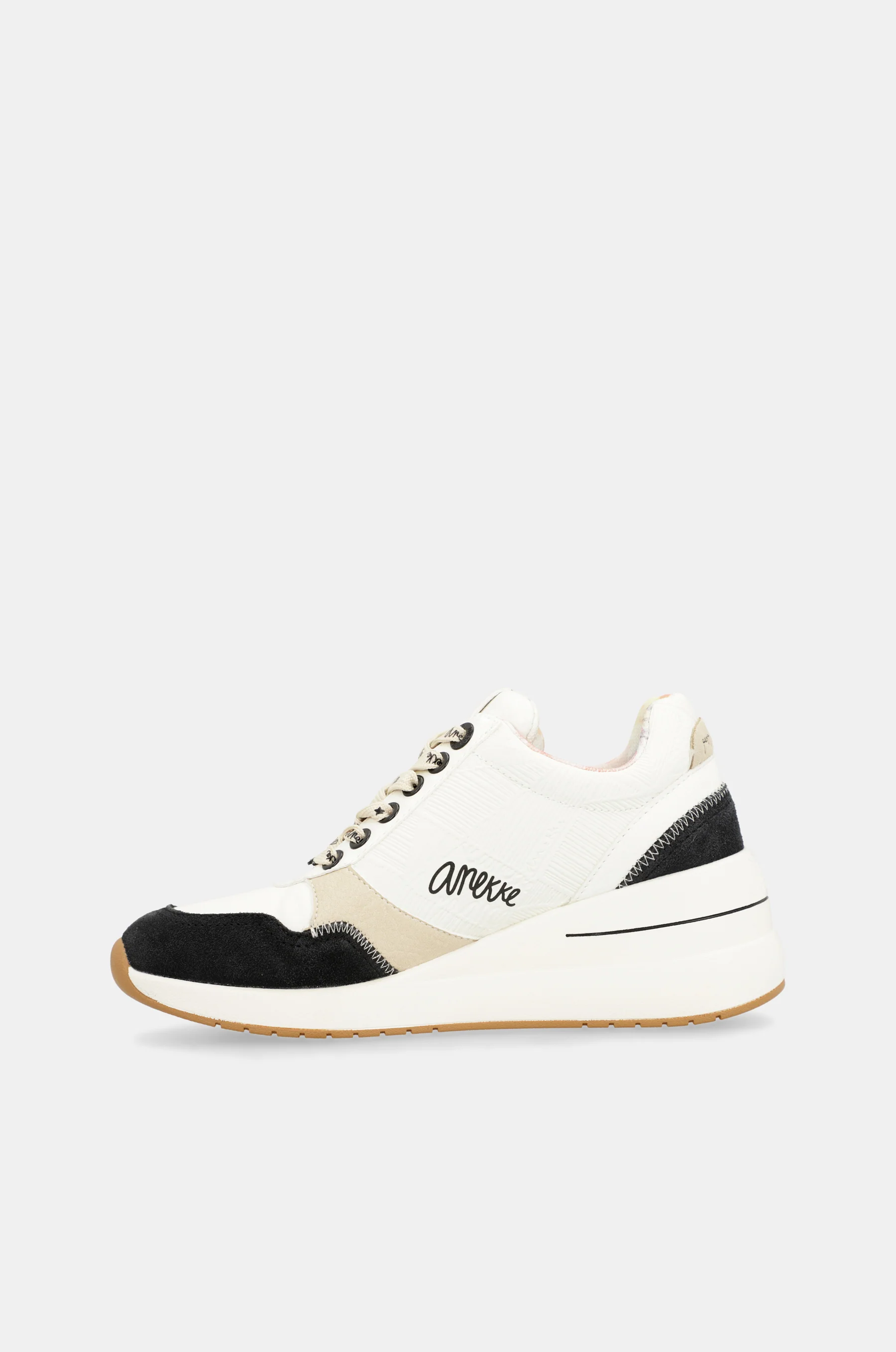 Schwarz-weiße Keilsneaker - Image 7