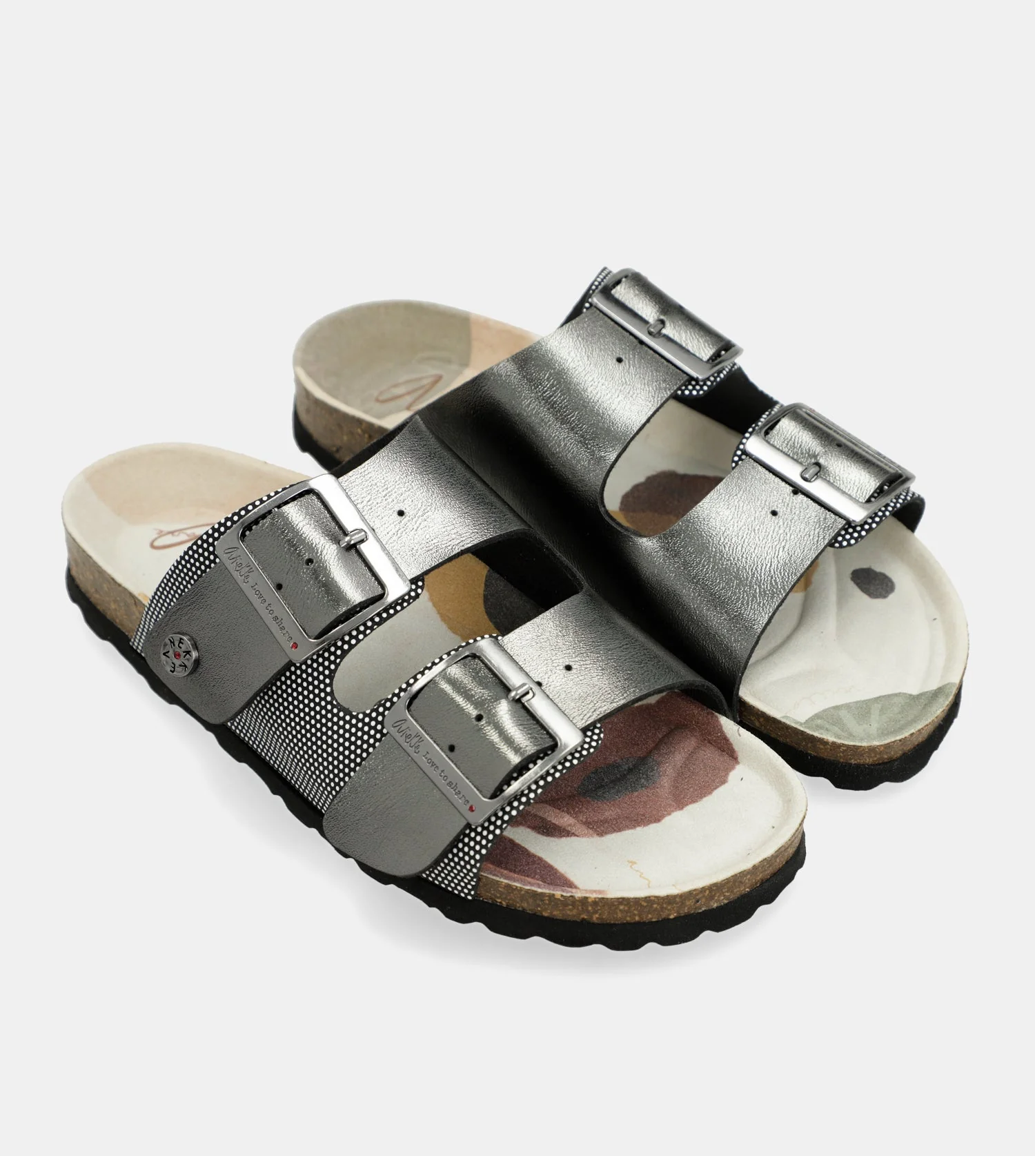 Schwarze Bio-Sandalen mit Punkten - Image 6