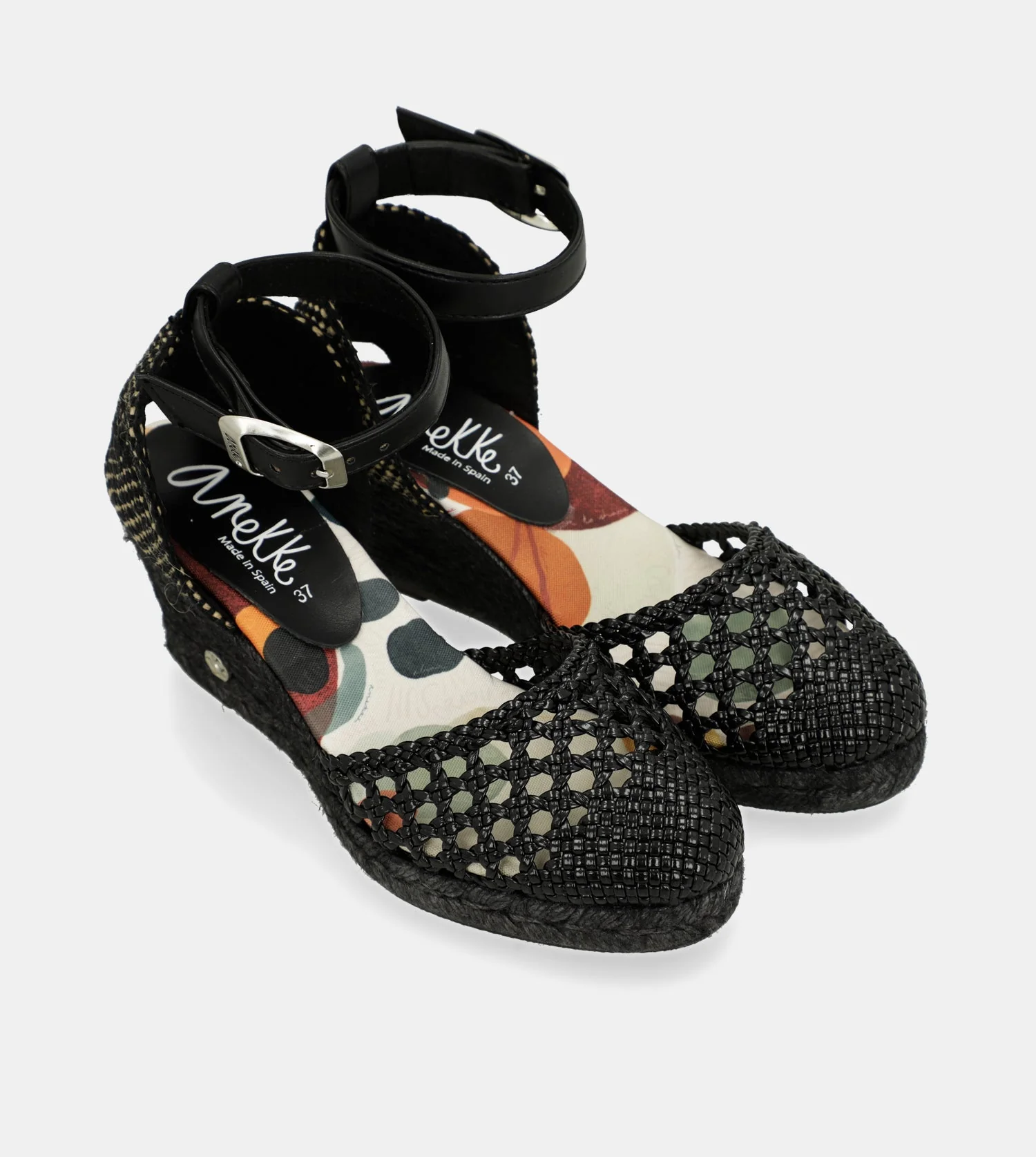 Schwarze Keilsandalen Alma - Image 4