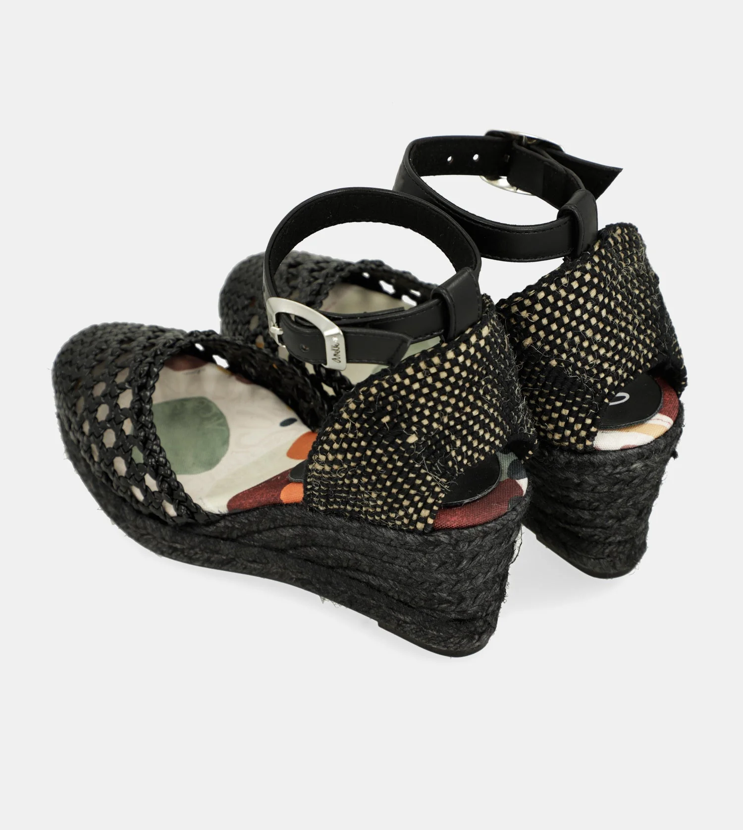 Schwarze Keilsandalen Alma - Image 5