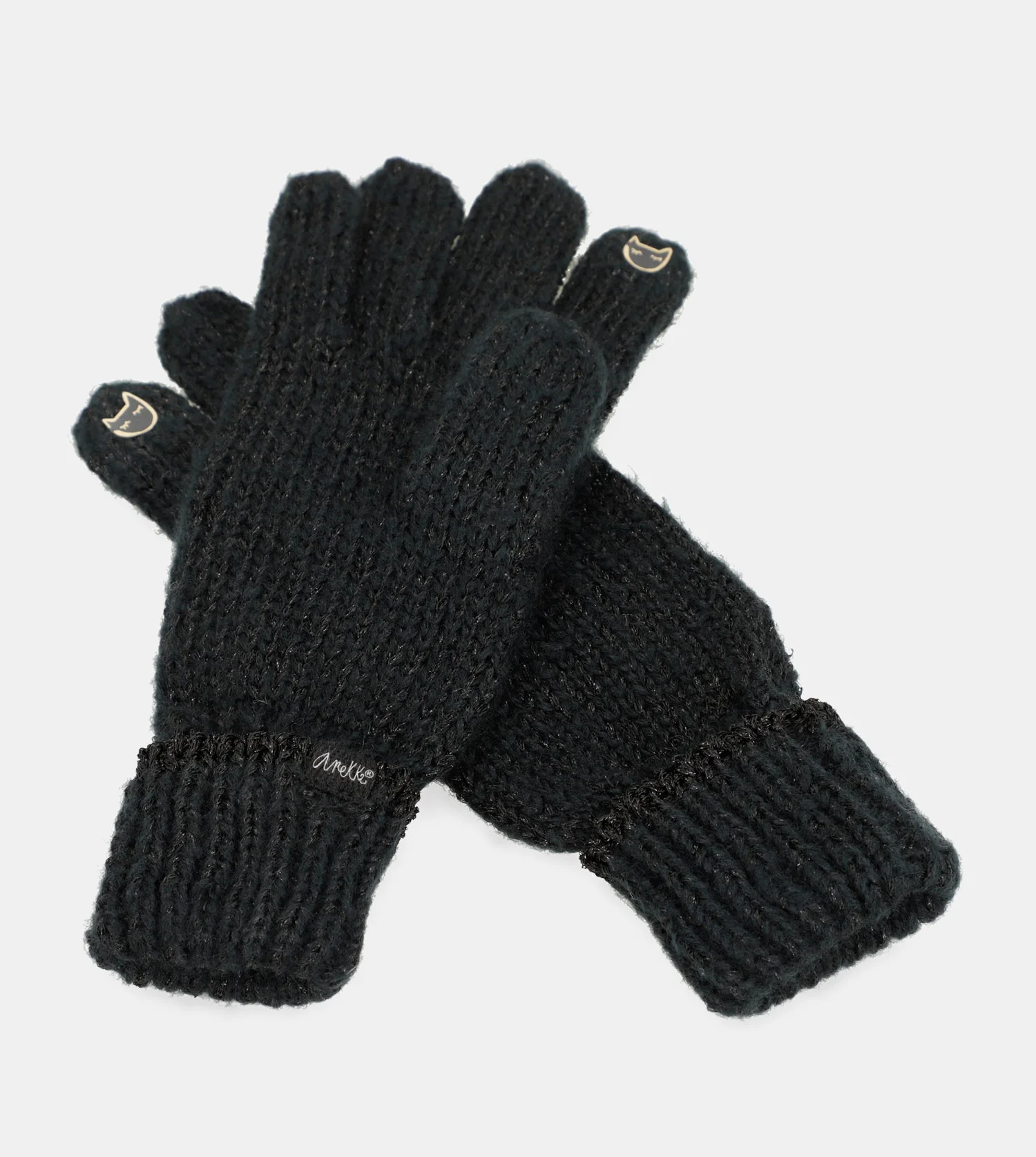 Schwarze Logomania-Handschuhe - Image 4