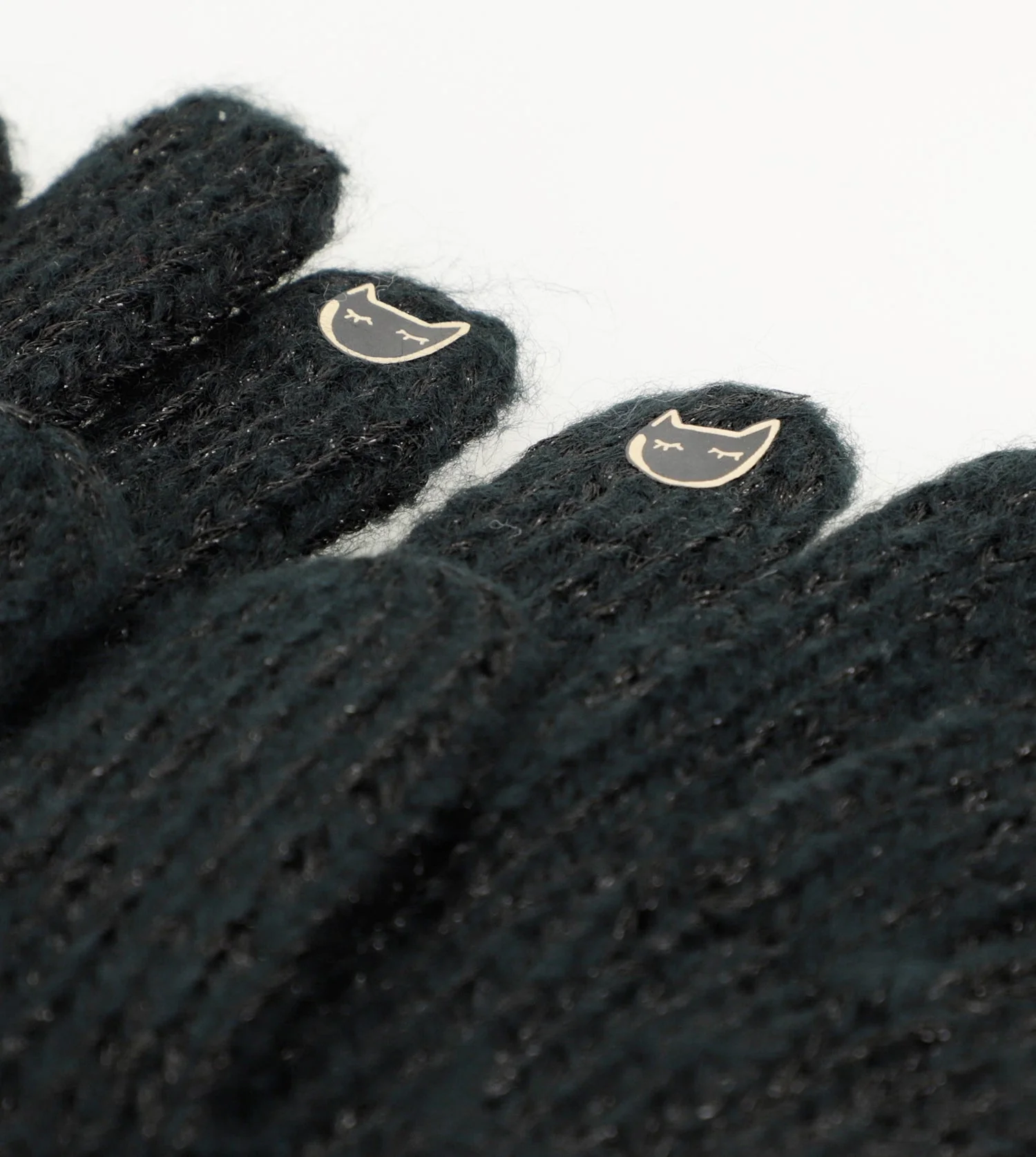 Schwarze Logomania-Handschuhe - Image 5