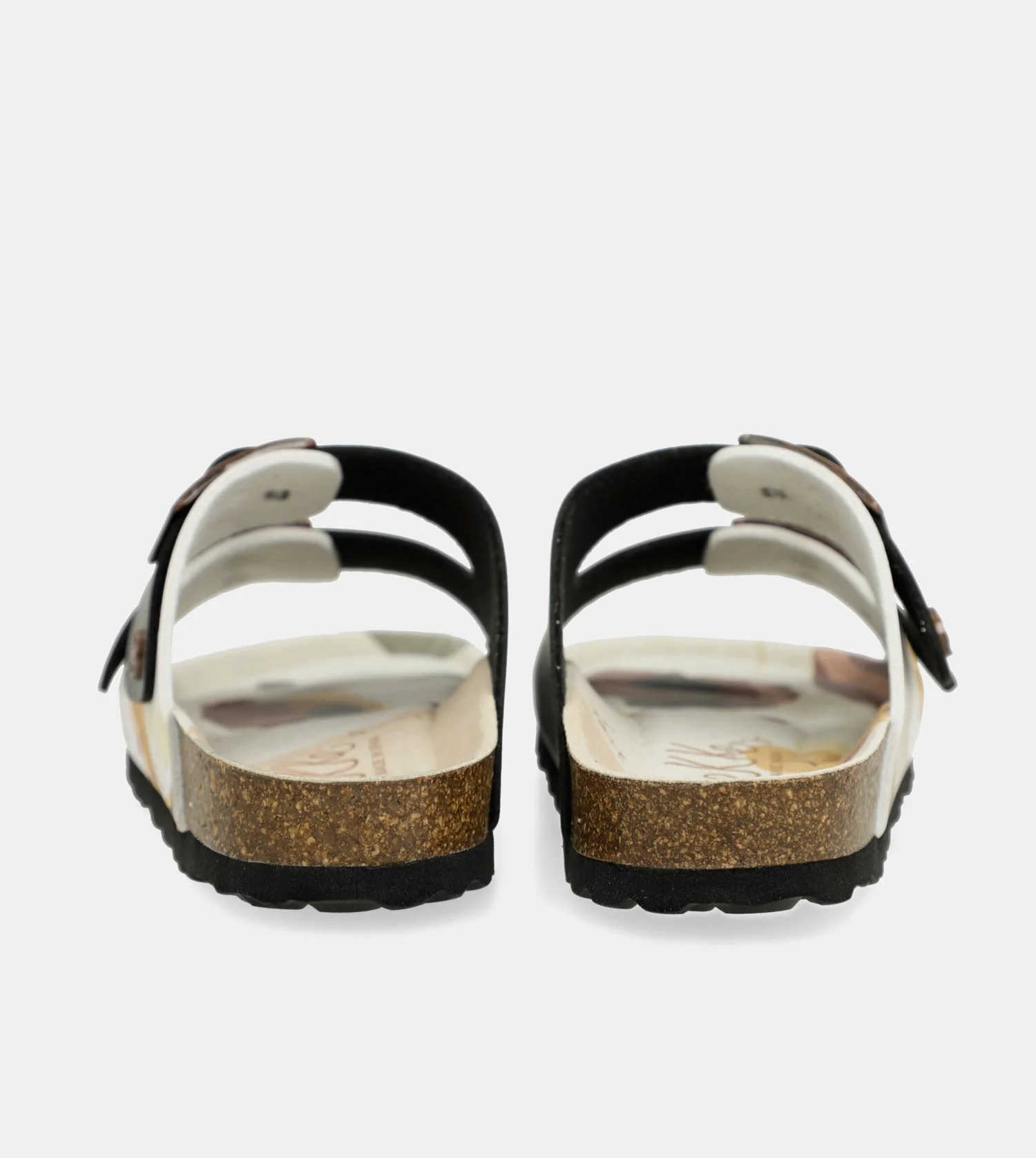 Schwarze mehrfarbige Bio-Sandalen - Image 5