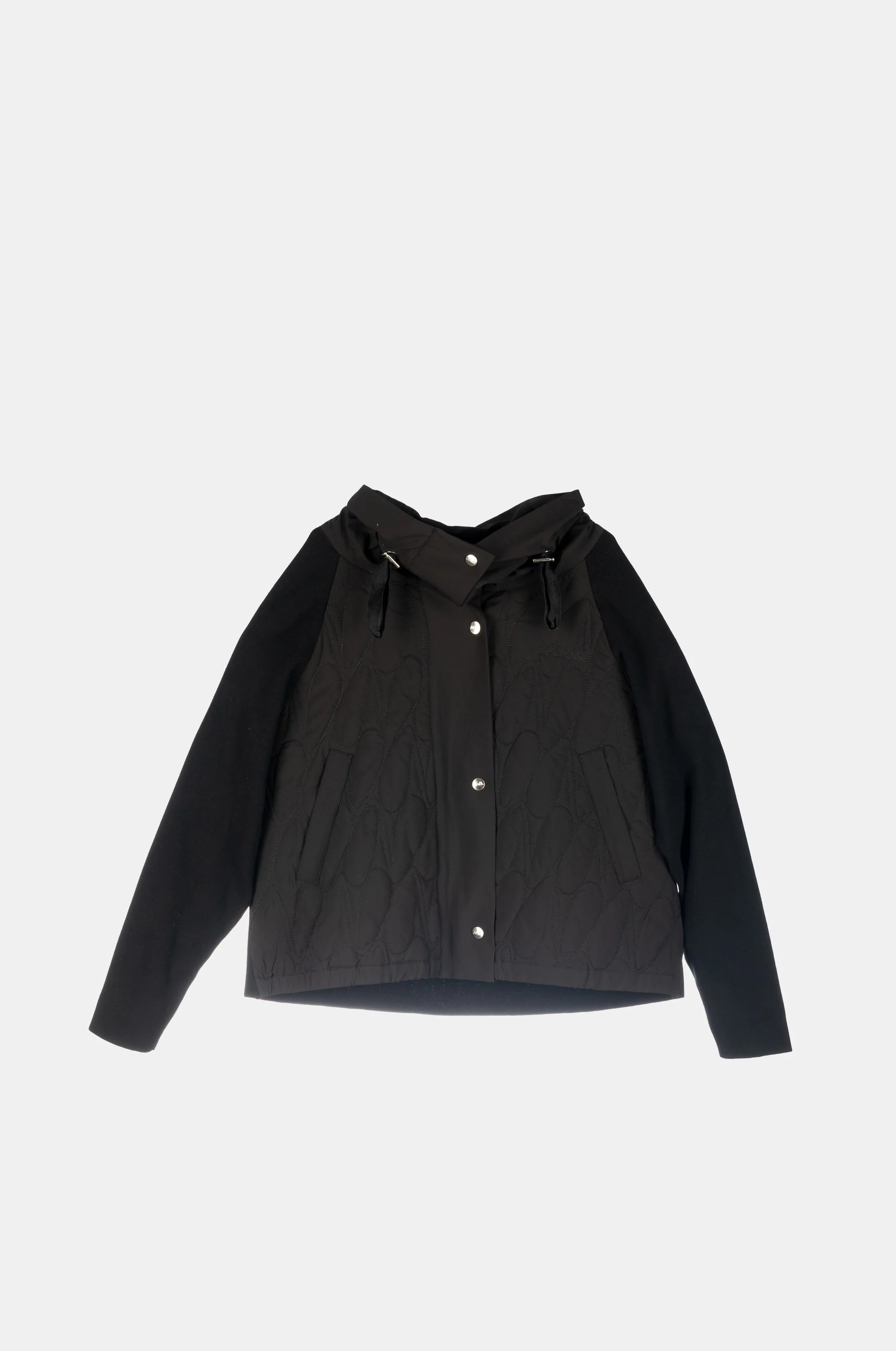 Schwarze Steppjacke