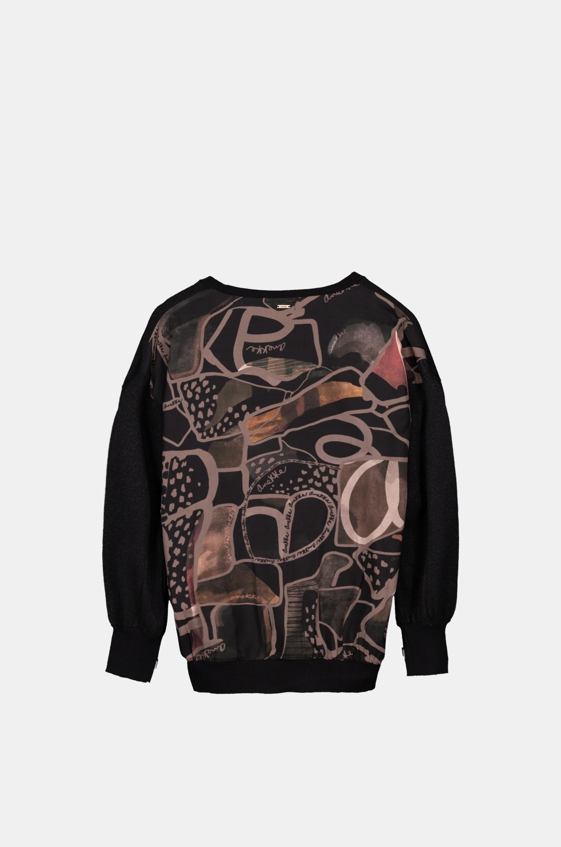 Schwarzer Pullover mit bedruckter Rückseite - Image 2