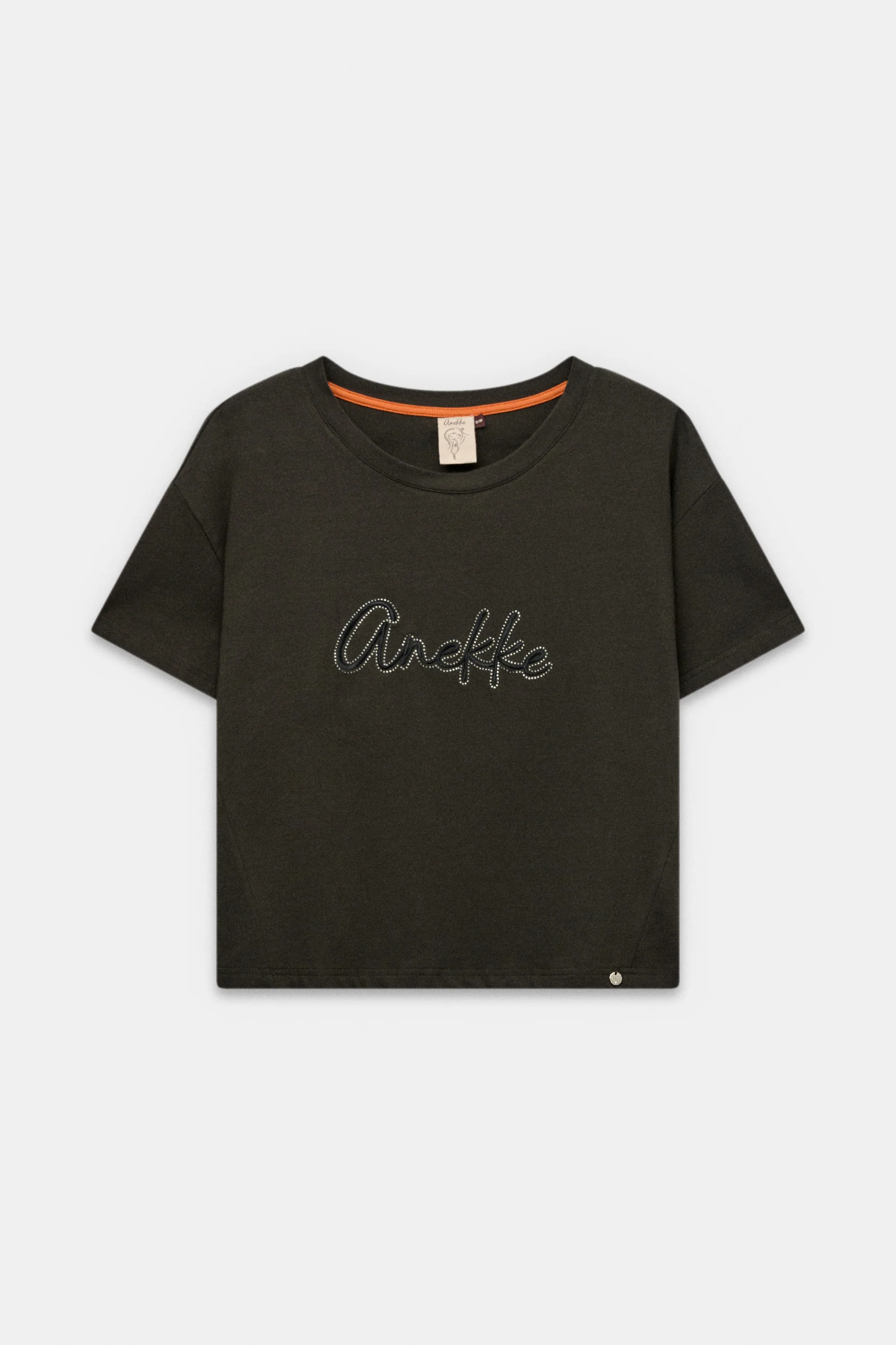 Schwarzes Kurzarm-T-Shirt