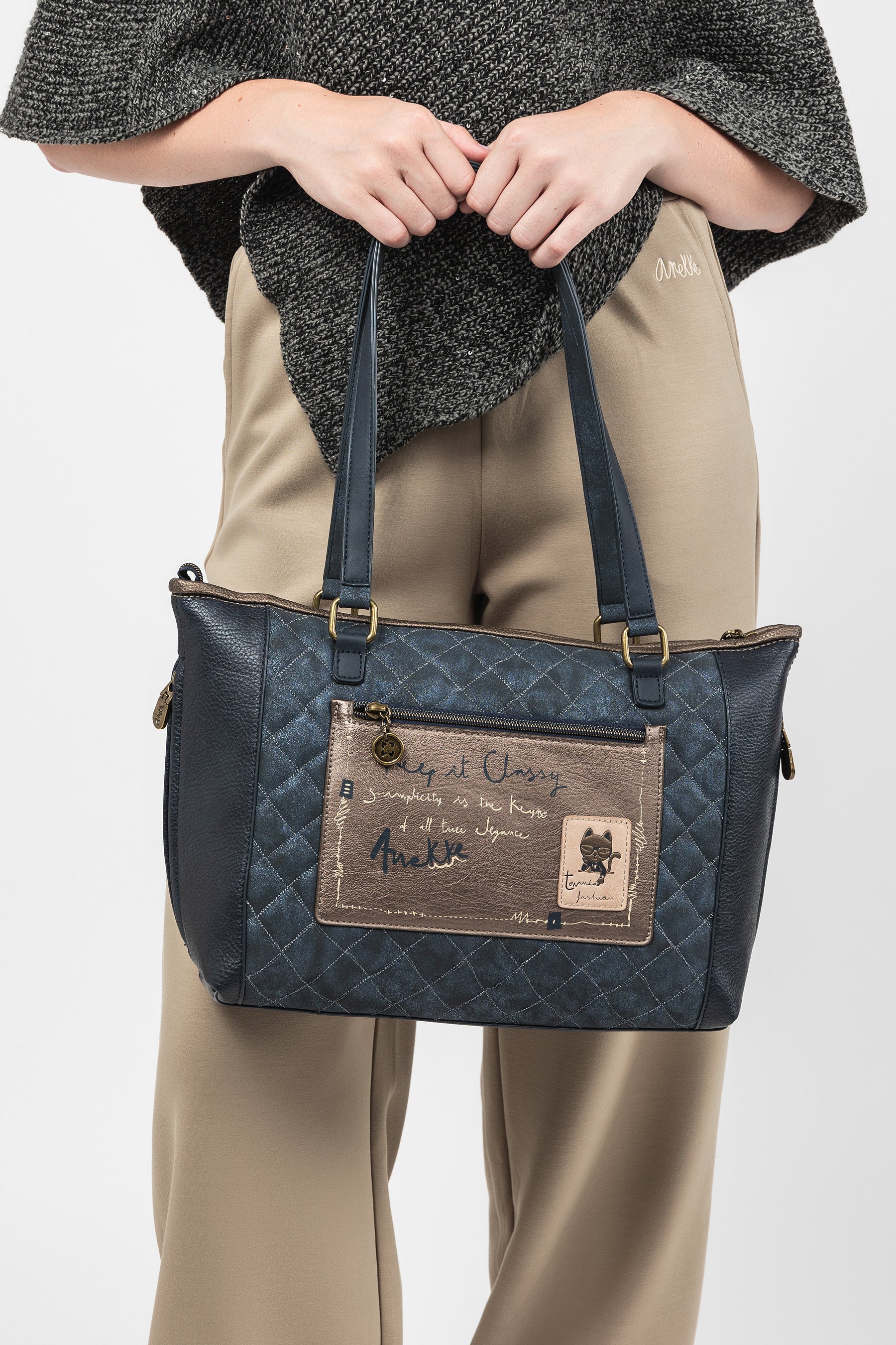 Shopper Tasche mit Umhängeriemen Studio - Image 4