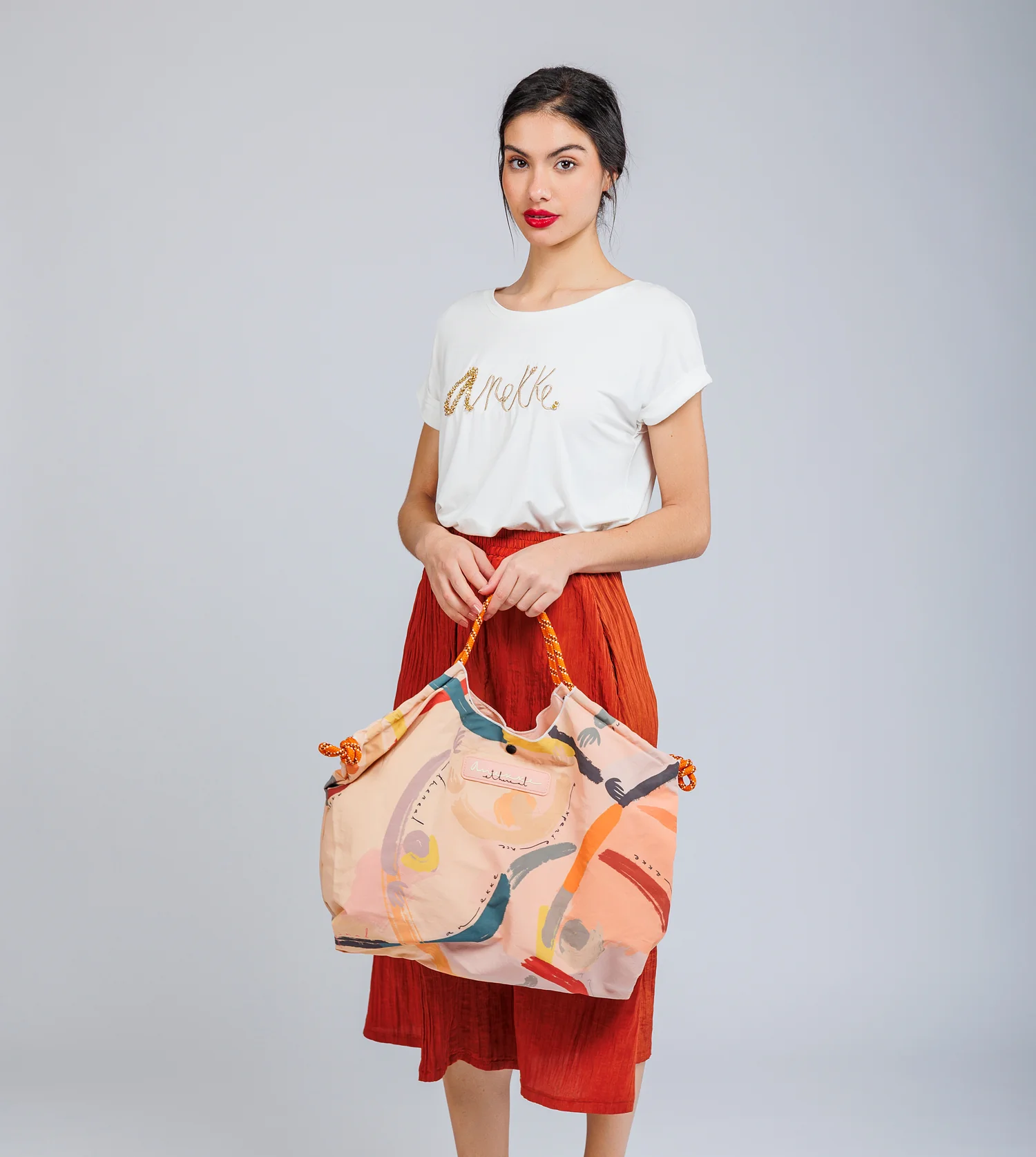 Smart gemusterte Strandtasche - Image 6