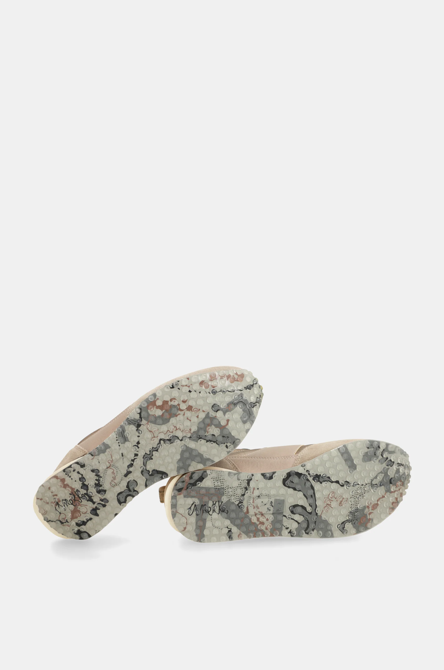 Sneakers beige mit mehrfarbiger Sohle - Image 2