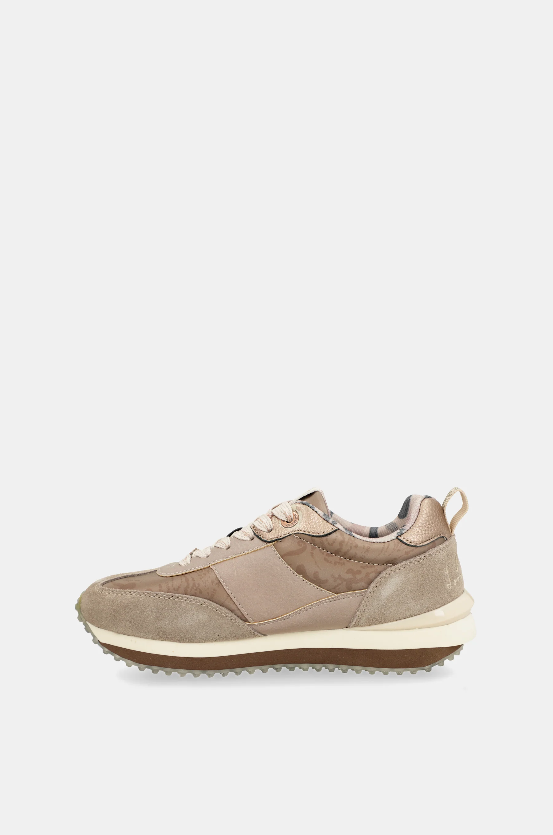 Sneakers beige mit mehrfarbiger Sohle - Image 7