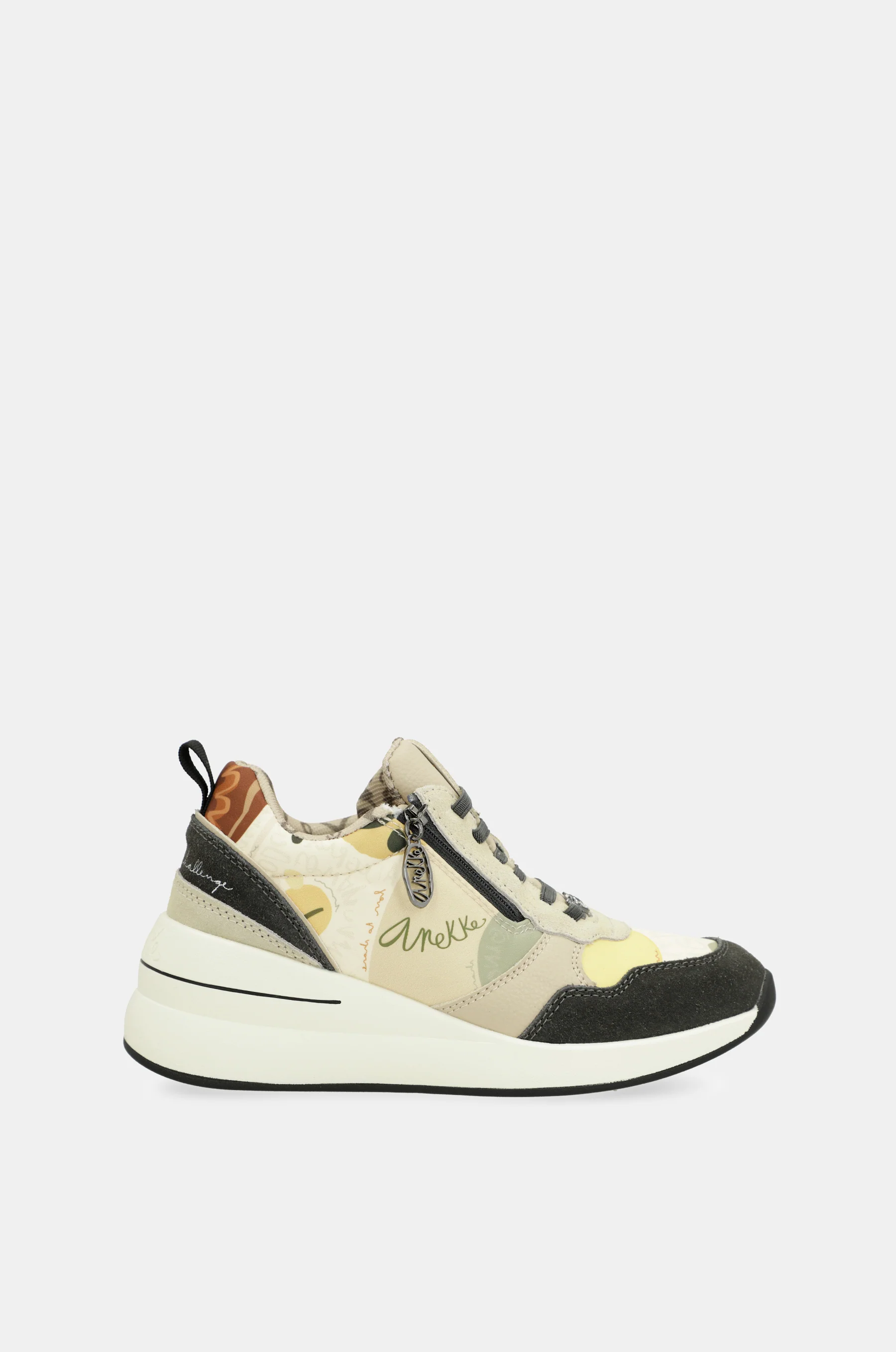 Mehrfarbige Keil-Sneakers