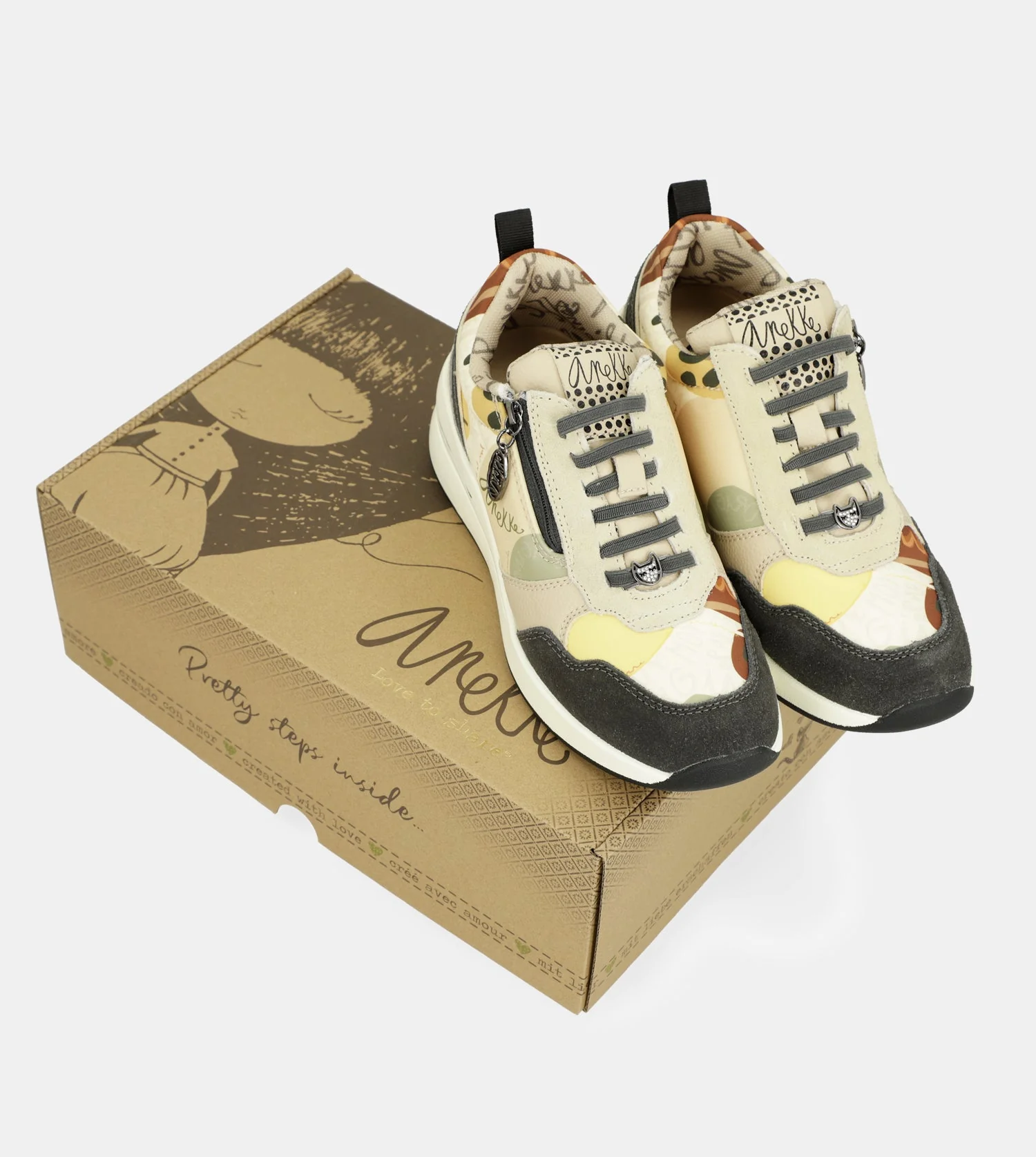 Mehrfarbige Keil-Sneakers - Image 6