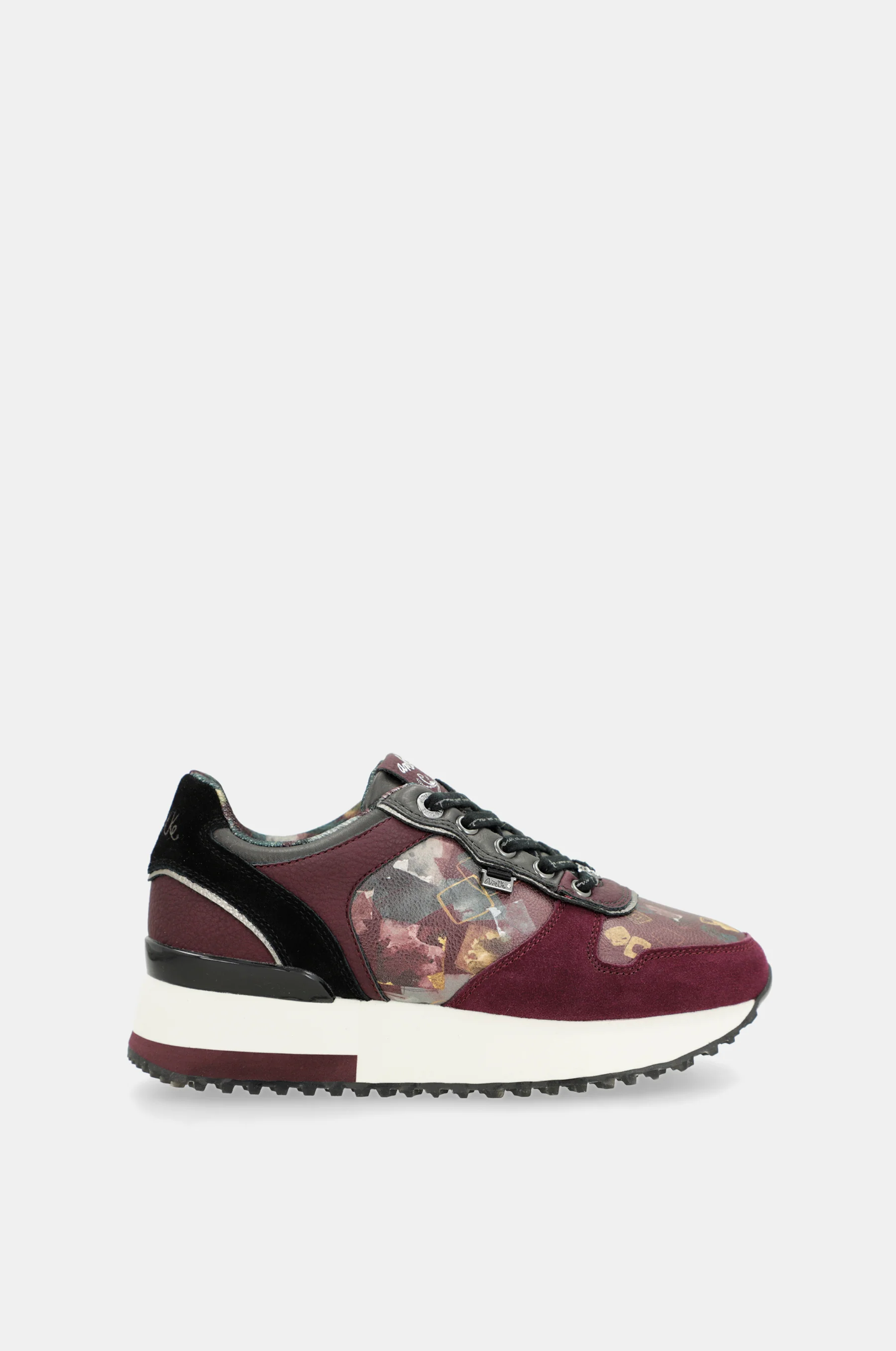 Sneakers Platform bordeaux gemustert - Image 2