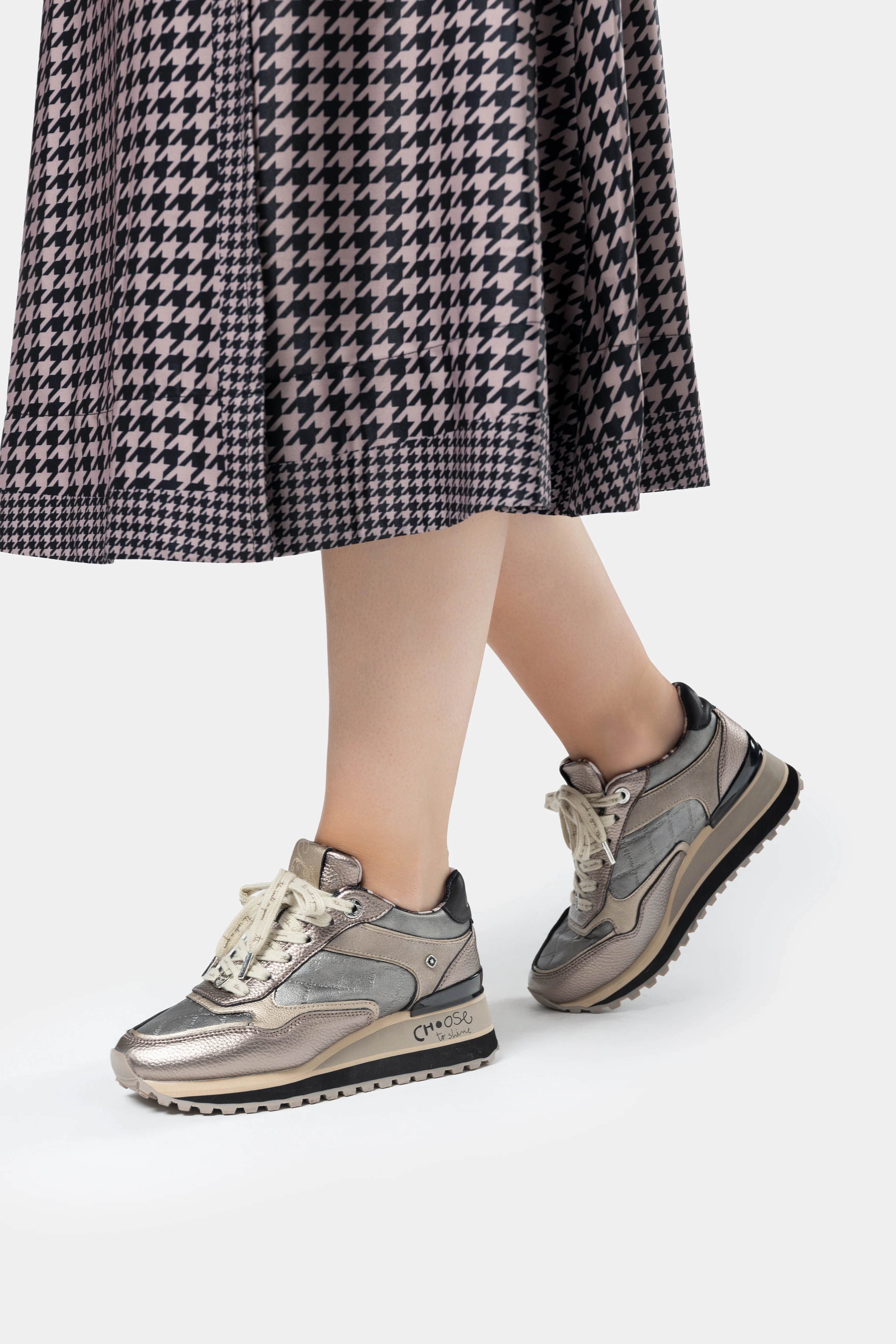 Sneakers Platform metallisch - Image 2