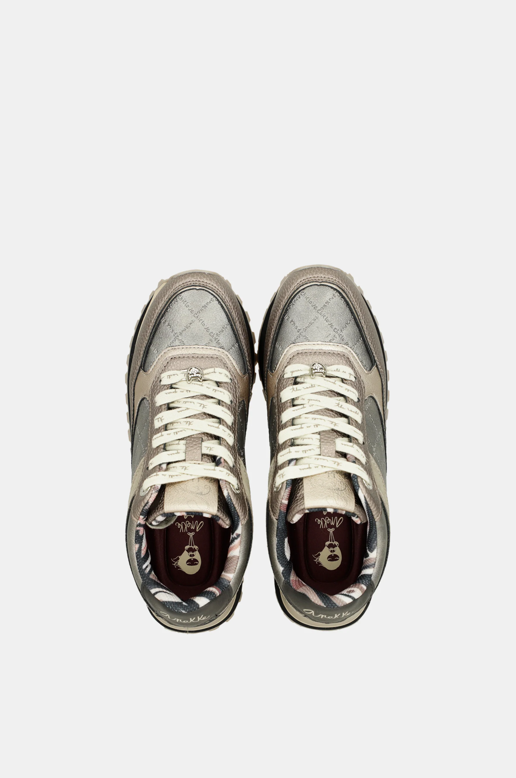 Sneakers Platform metallisch - Image 3