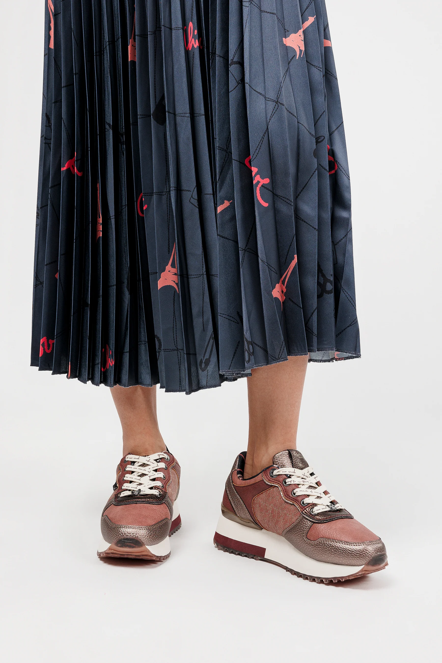 Sneakers Platform rosa metallisch - Image 3