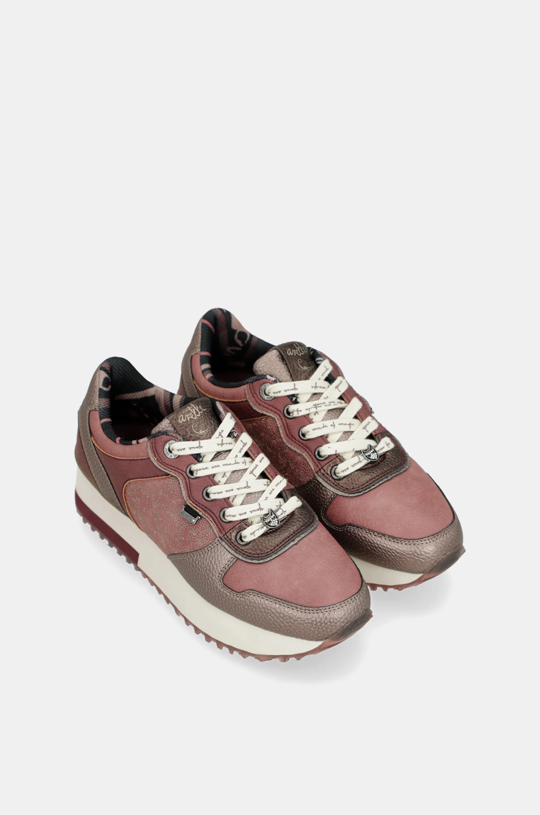 Sneakers Platform rosa metallisch - Image 8