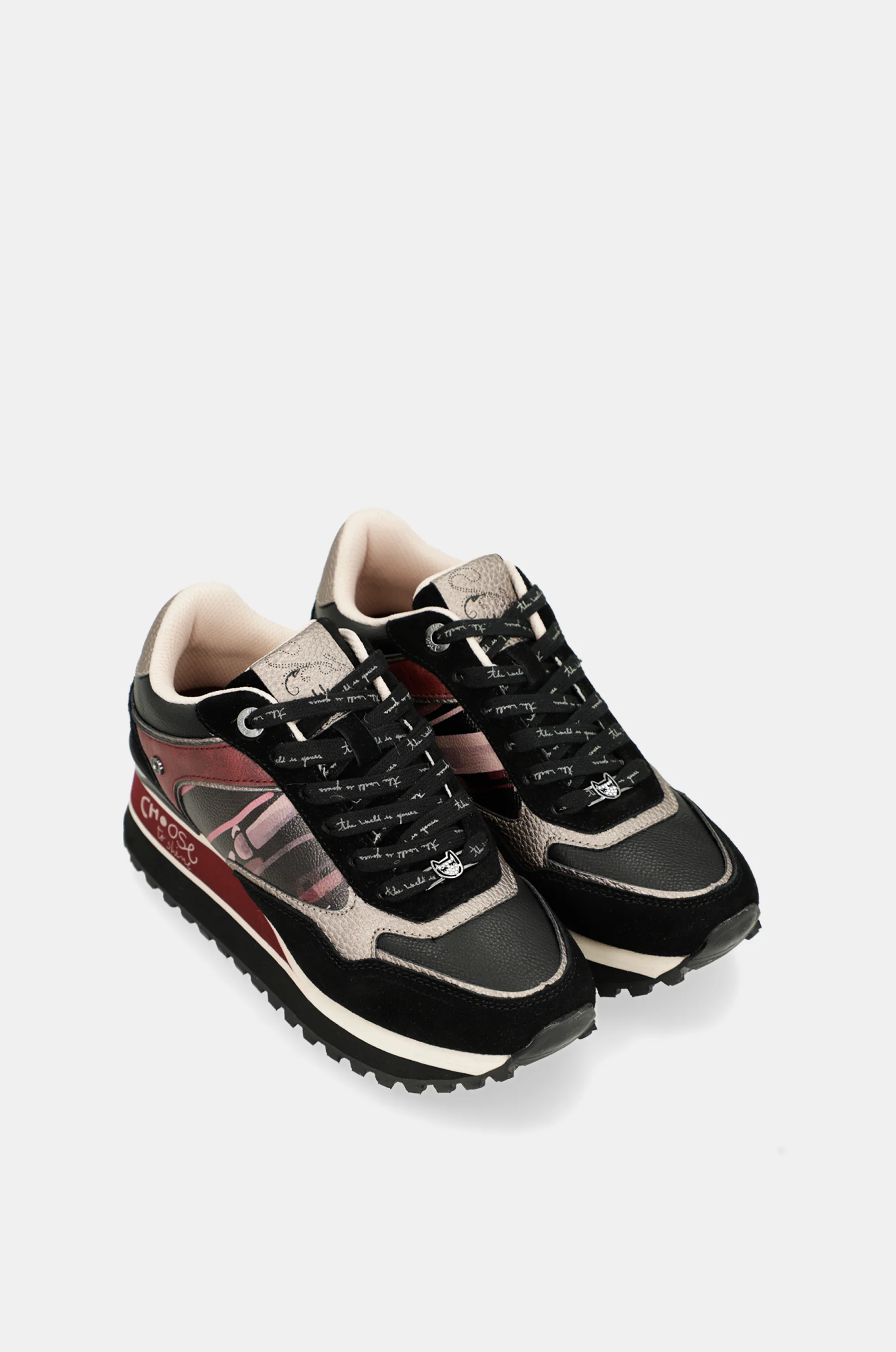Sneakers Platform schwarz
gemustert - Image 5