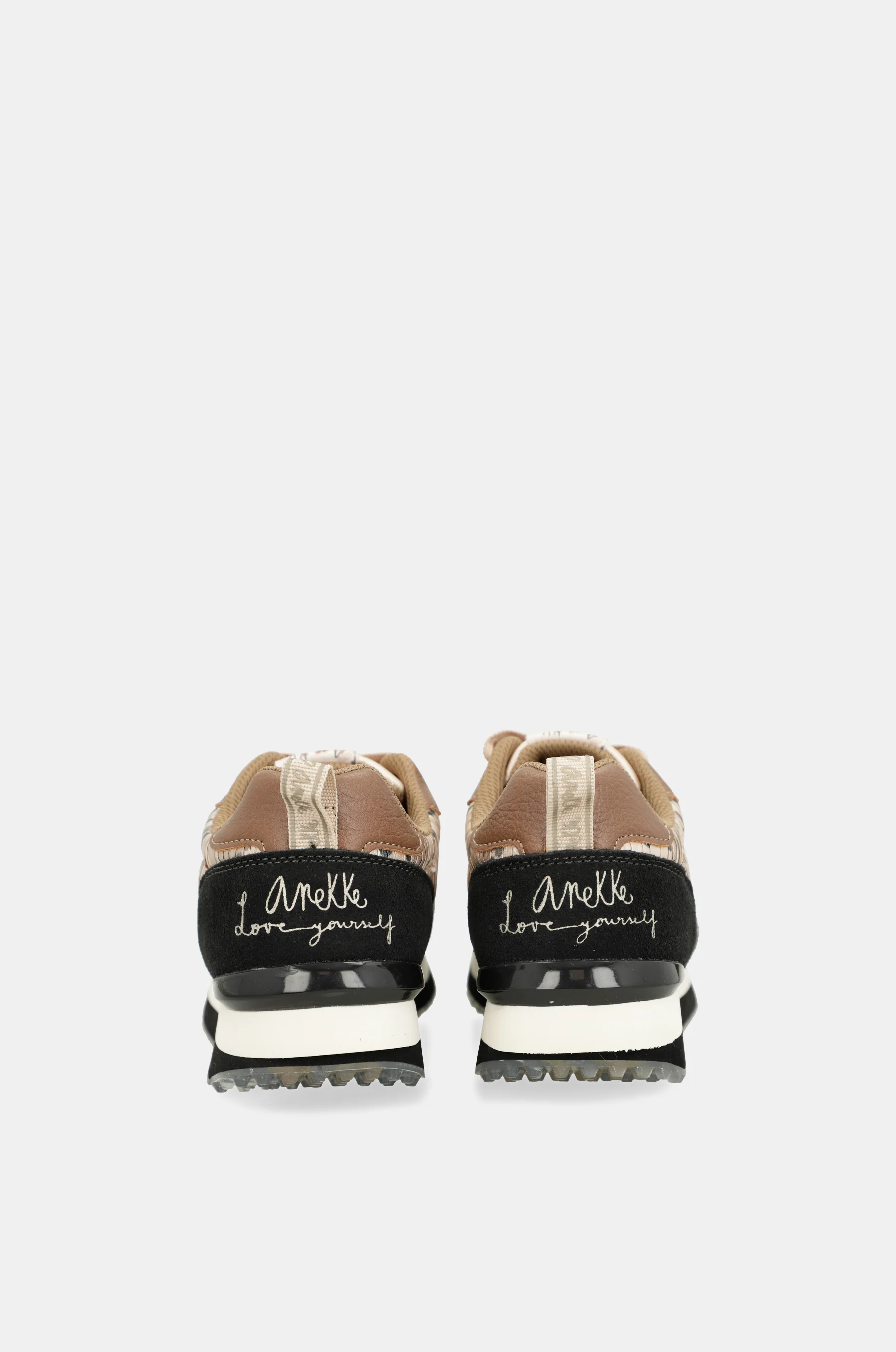 Sneakers schwarz und gold mit mehrfarbiger Sohle - Image 6