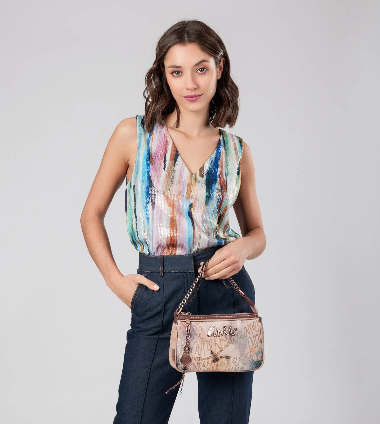 Baguette-Tasche mit Stars - Image 2