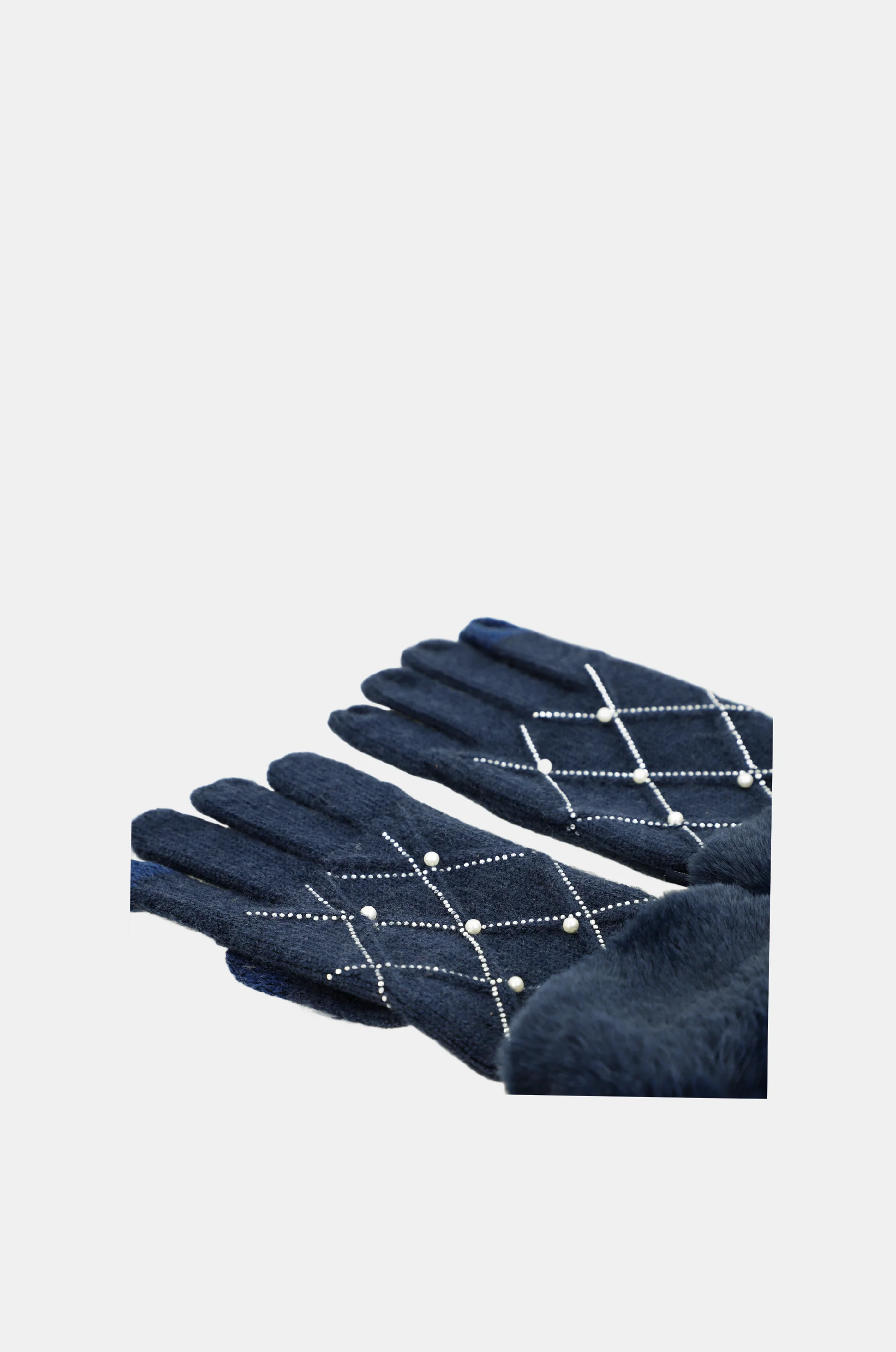 Strickhandschuhe mit Verzierungen schwarz - Image 3