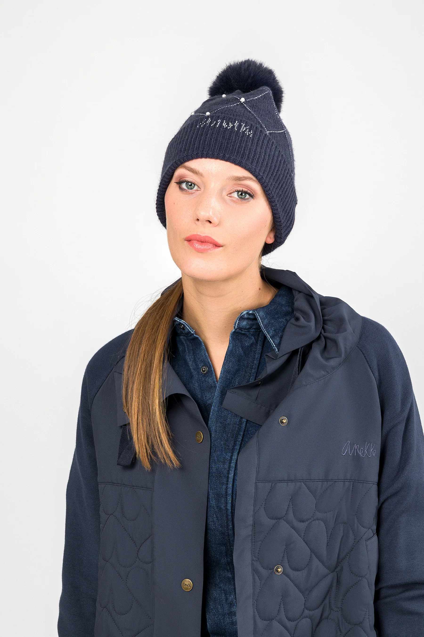 Strickmütze marineblau - Image 2