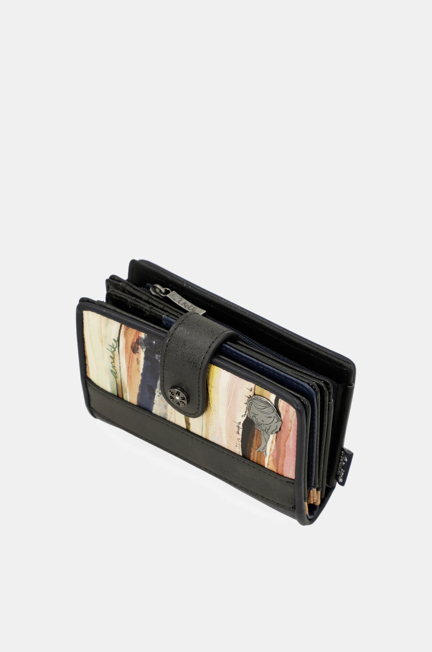 Kleines RFID-Portemonnaie Studio in Marineblau - Image 8