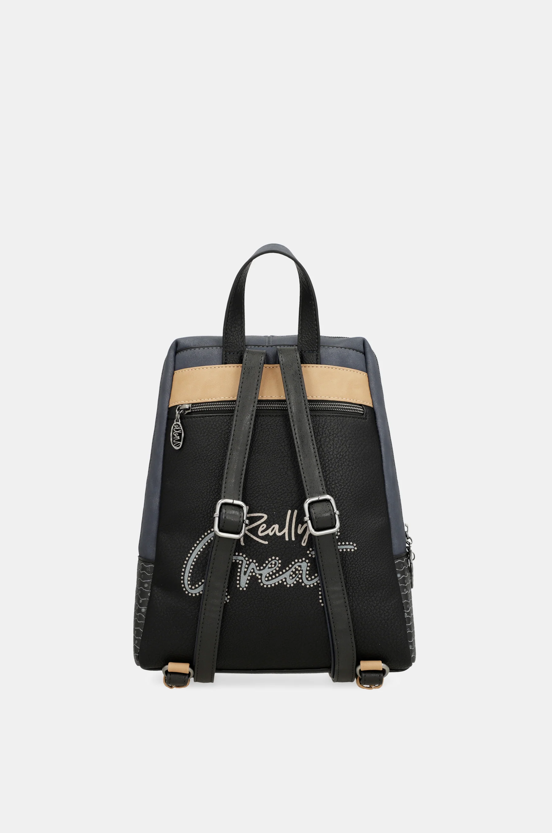 Studio Rucksack mit Perlen in Marineblau - Image 3