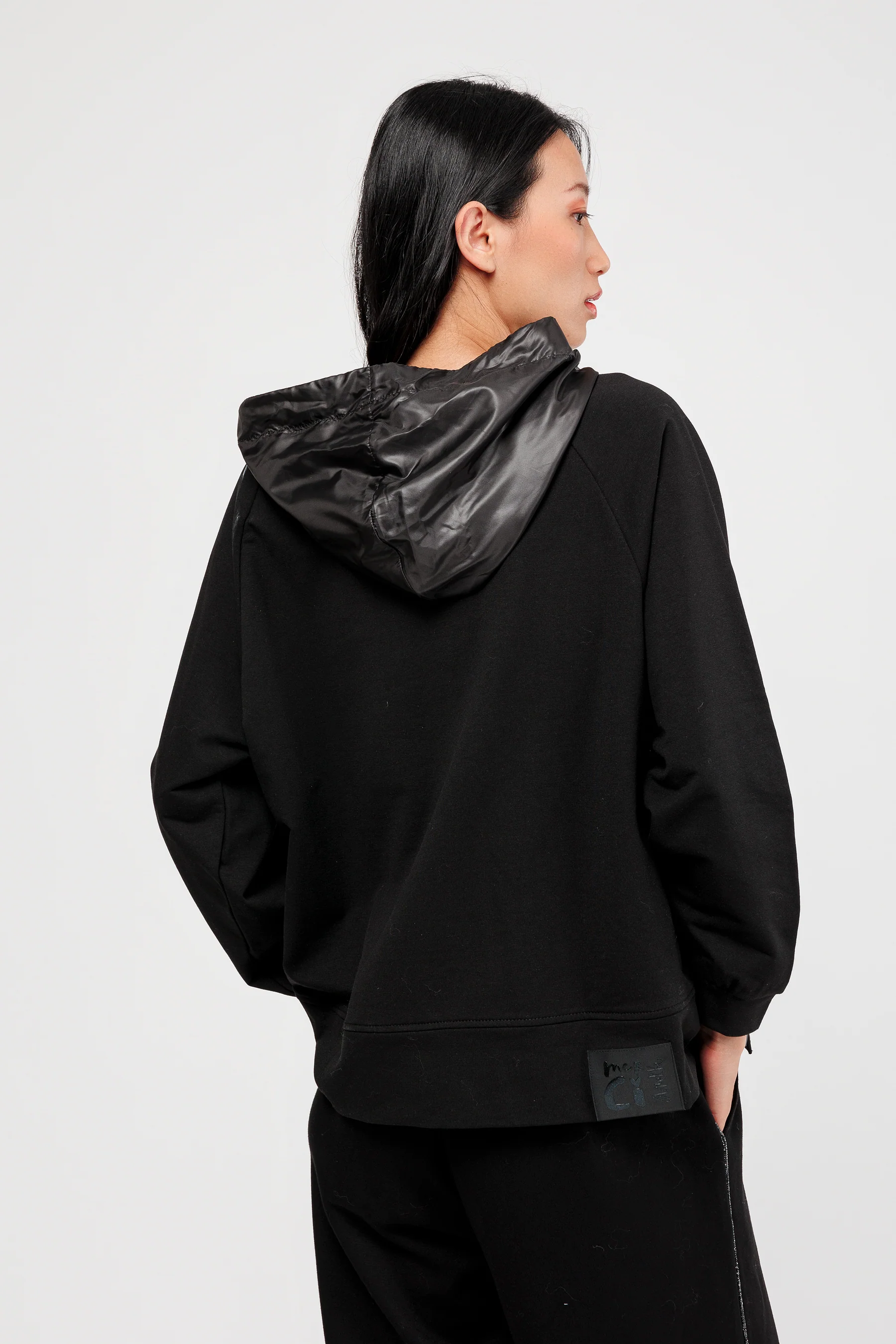 Sweatshirt mit Kapuze schwarz Nature Koko - Image 3