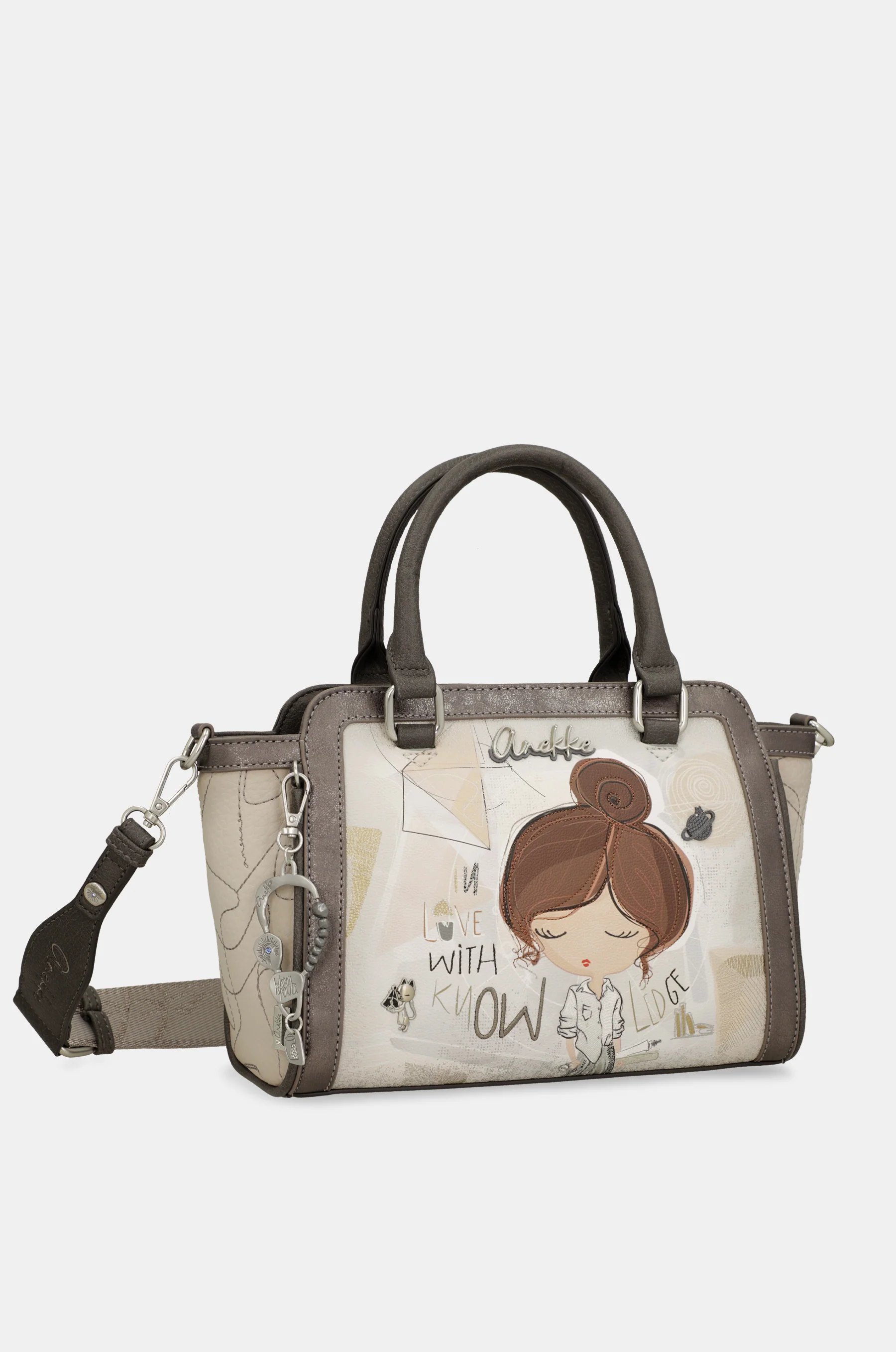 Tasche mit kurzem Griff und Umhängeriemen Sophia - Image 10