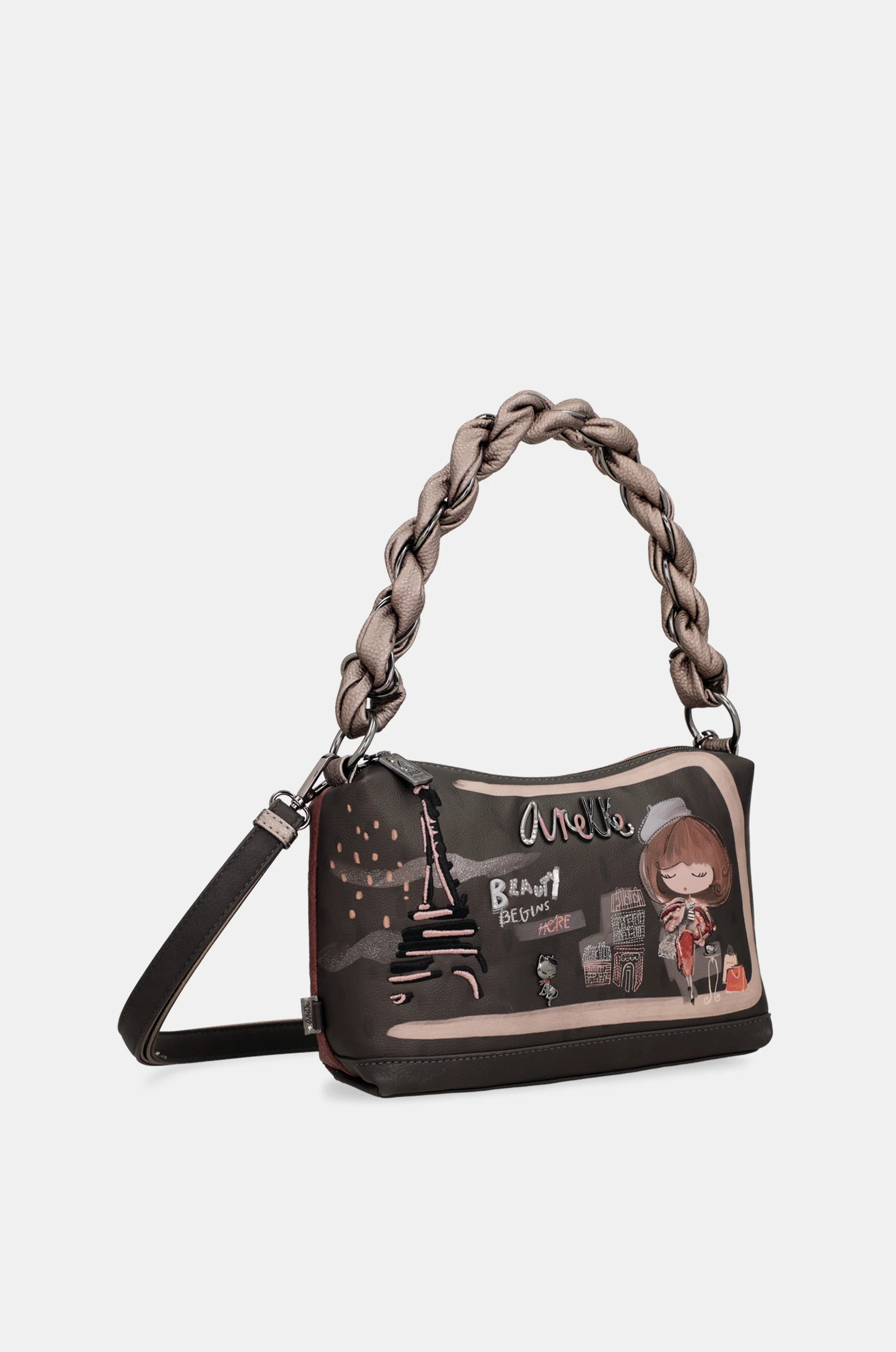 Tasche mit kurzem Henkel und Umhängeriemen Mademoiselle - Image 10