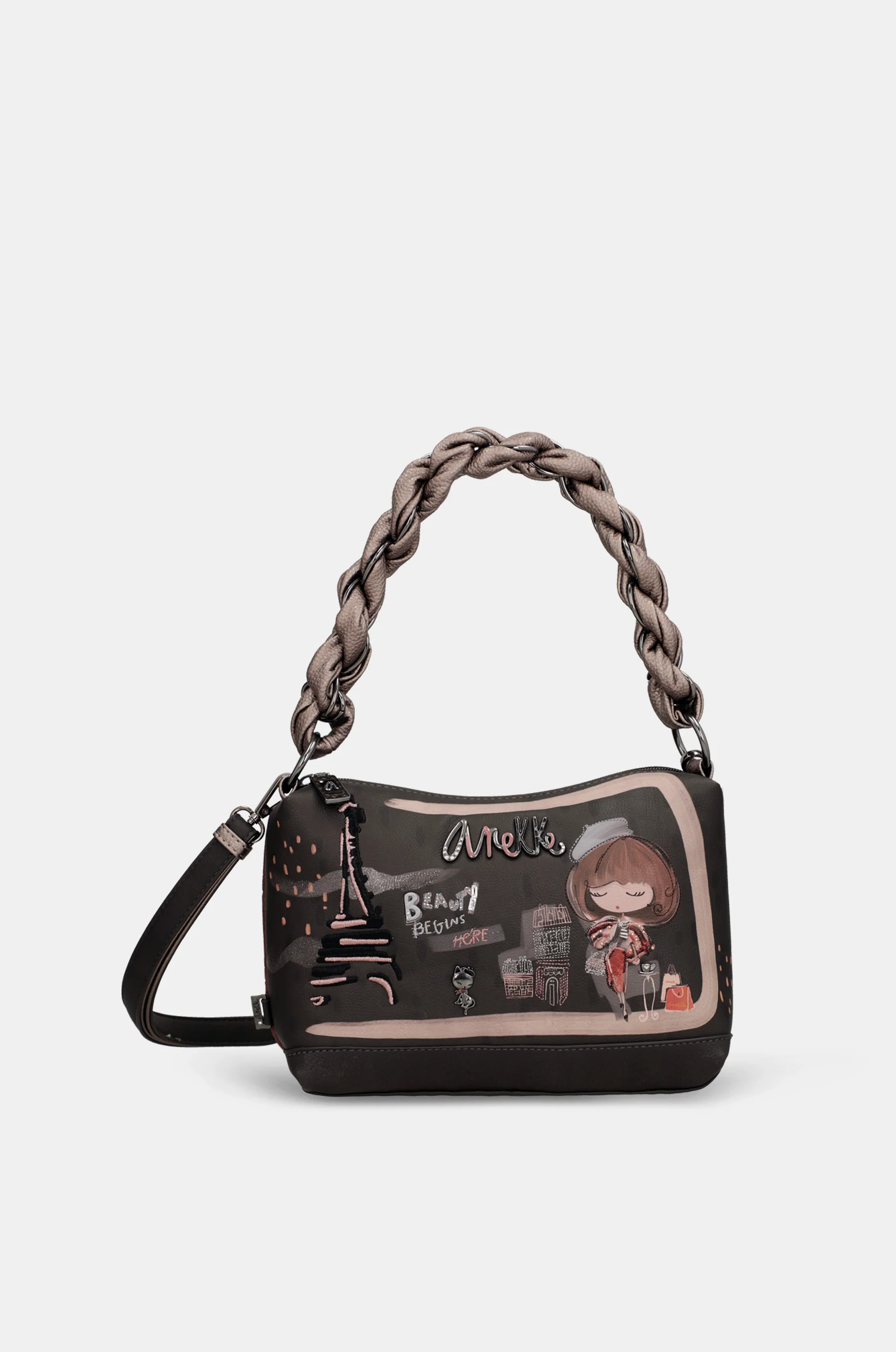 Tasche mit kurzem Henkel und Umhängeriemen Mademoiselle - Image 2
