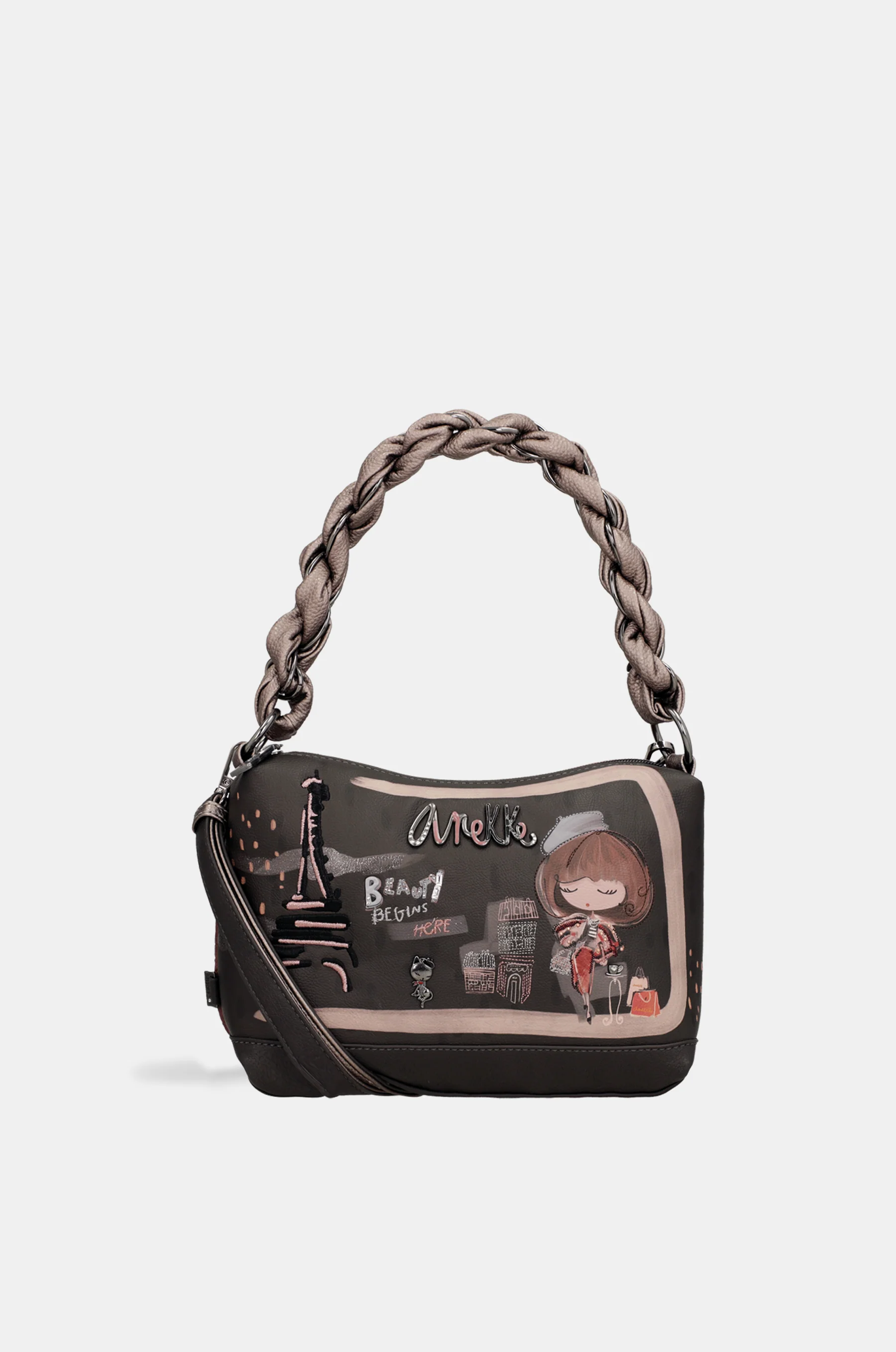 Tasche mit kurzem Henkel und Umhängeriemen Mademoiselle - Image 9