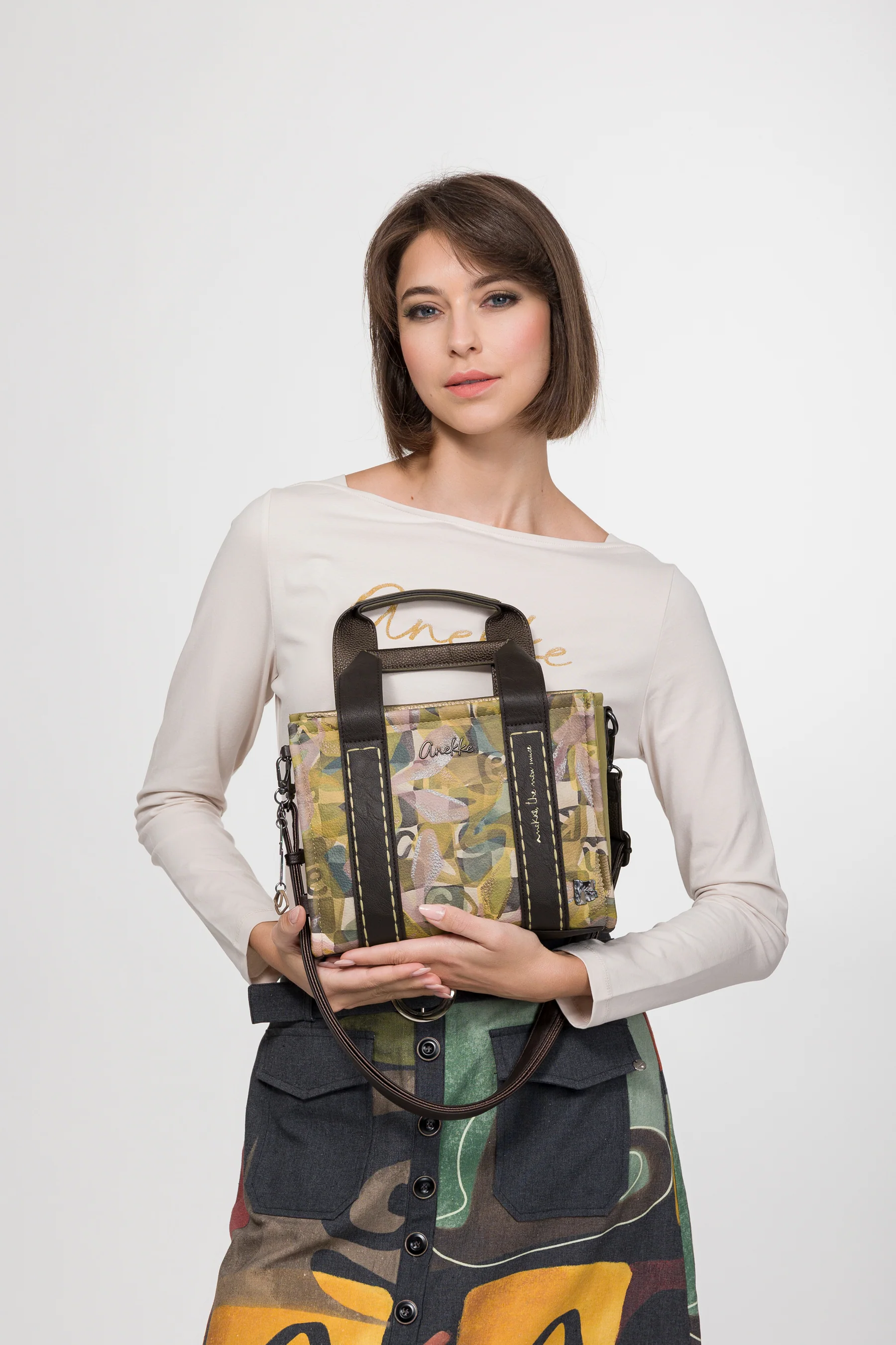 Tasche mit zwei Griffen und Umhängeriemen Bloom - Image 4