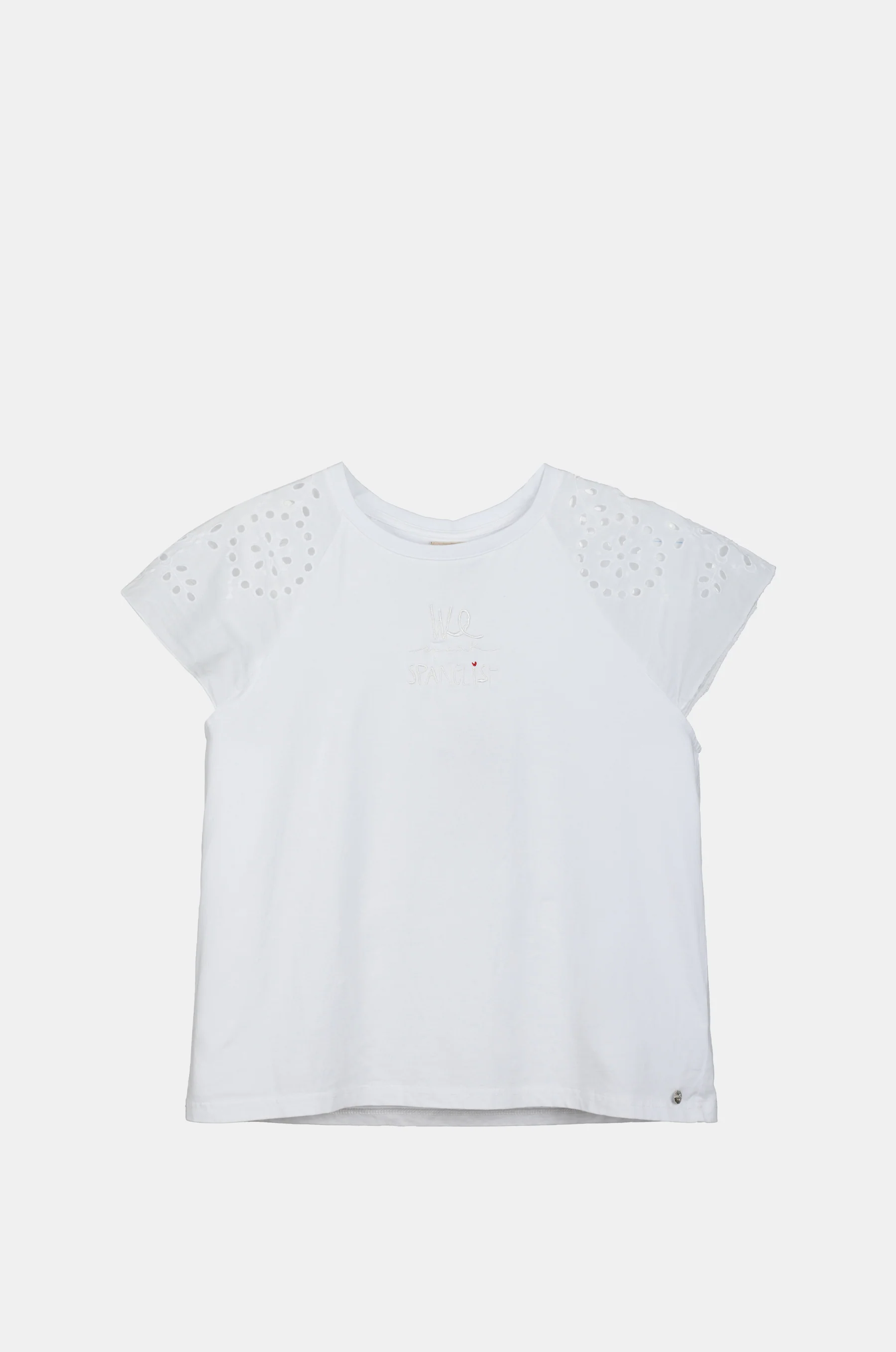 Weißes Kurzarm-T-Shirt Anekke
