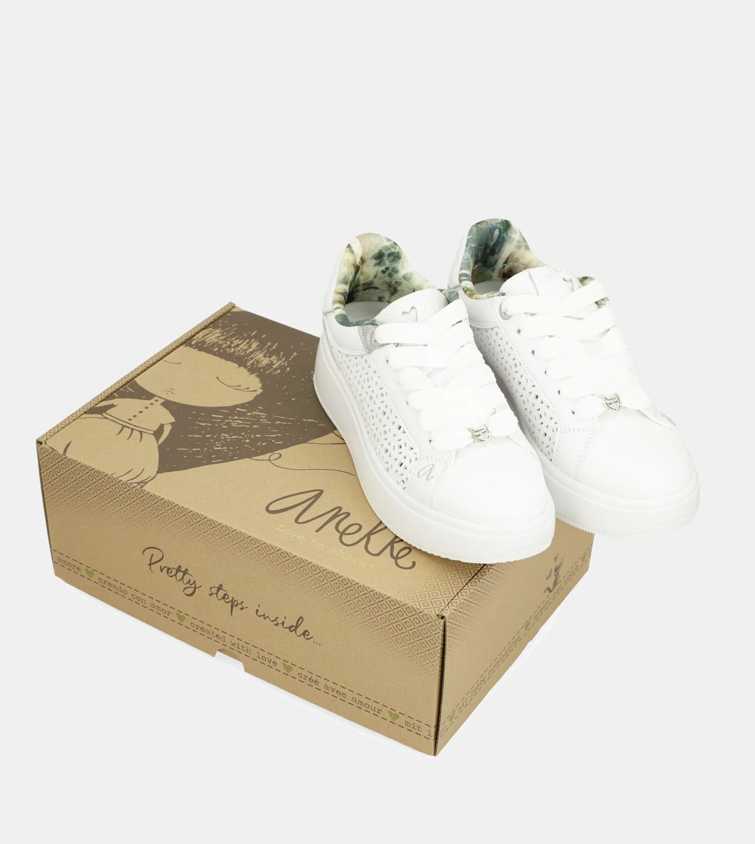 Weiße gefleckte Sneakers - Image 6