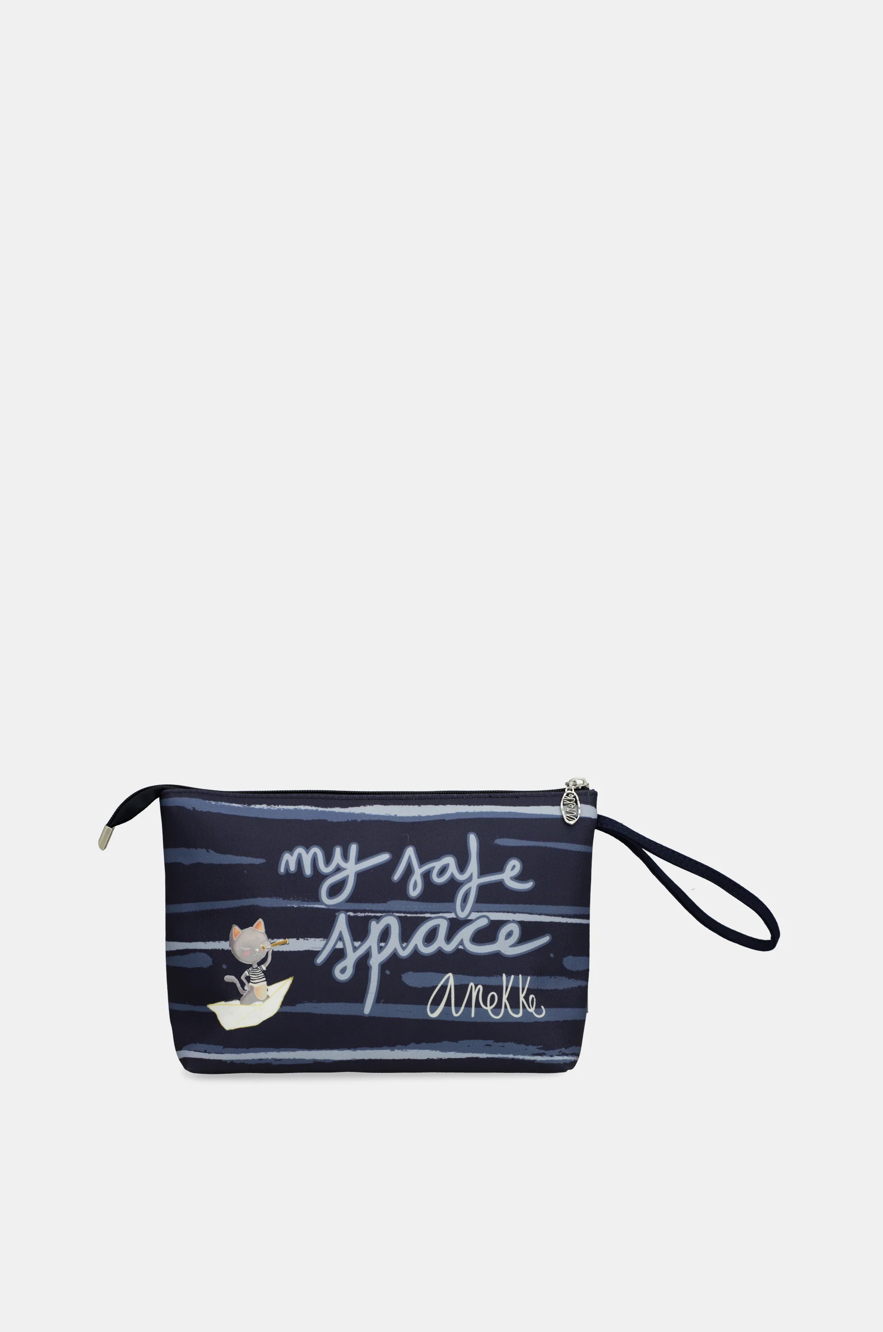 Weit geschnittene blaue Strandtasche - Image 4