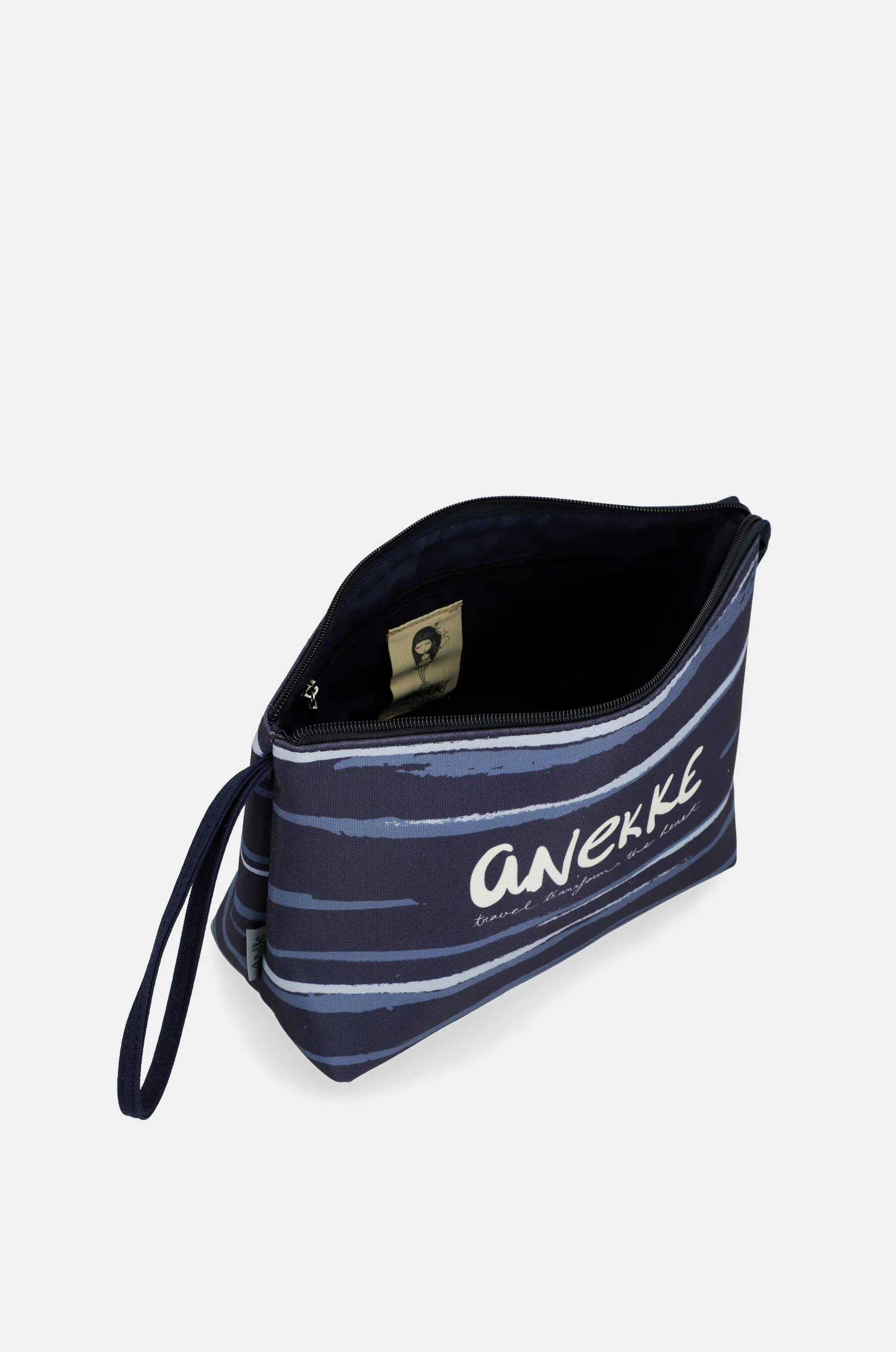 Weit geschnittene blaue Strandtasche - Image 9